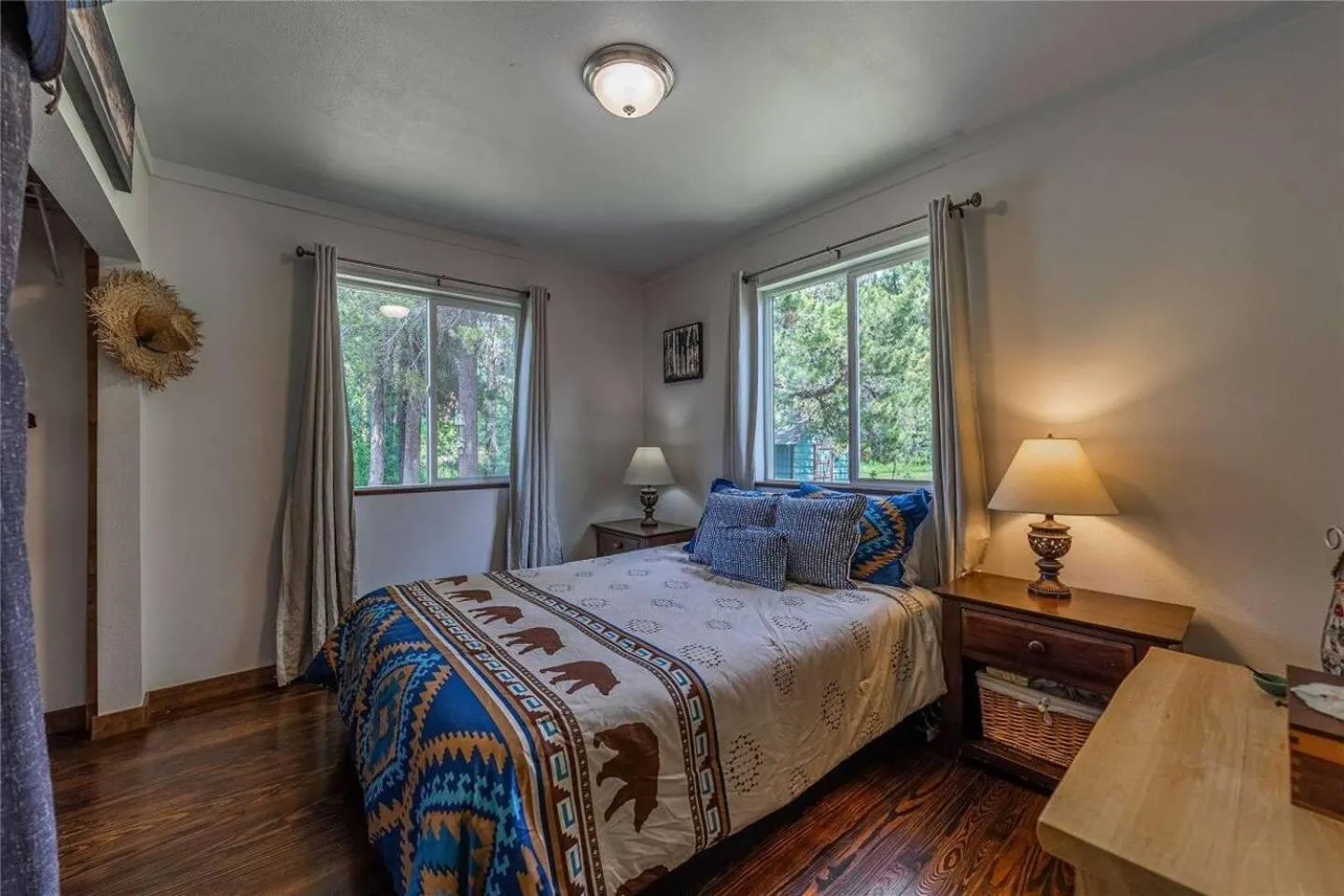 Bed in Glacier Homestead
