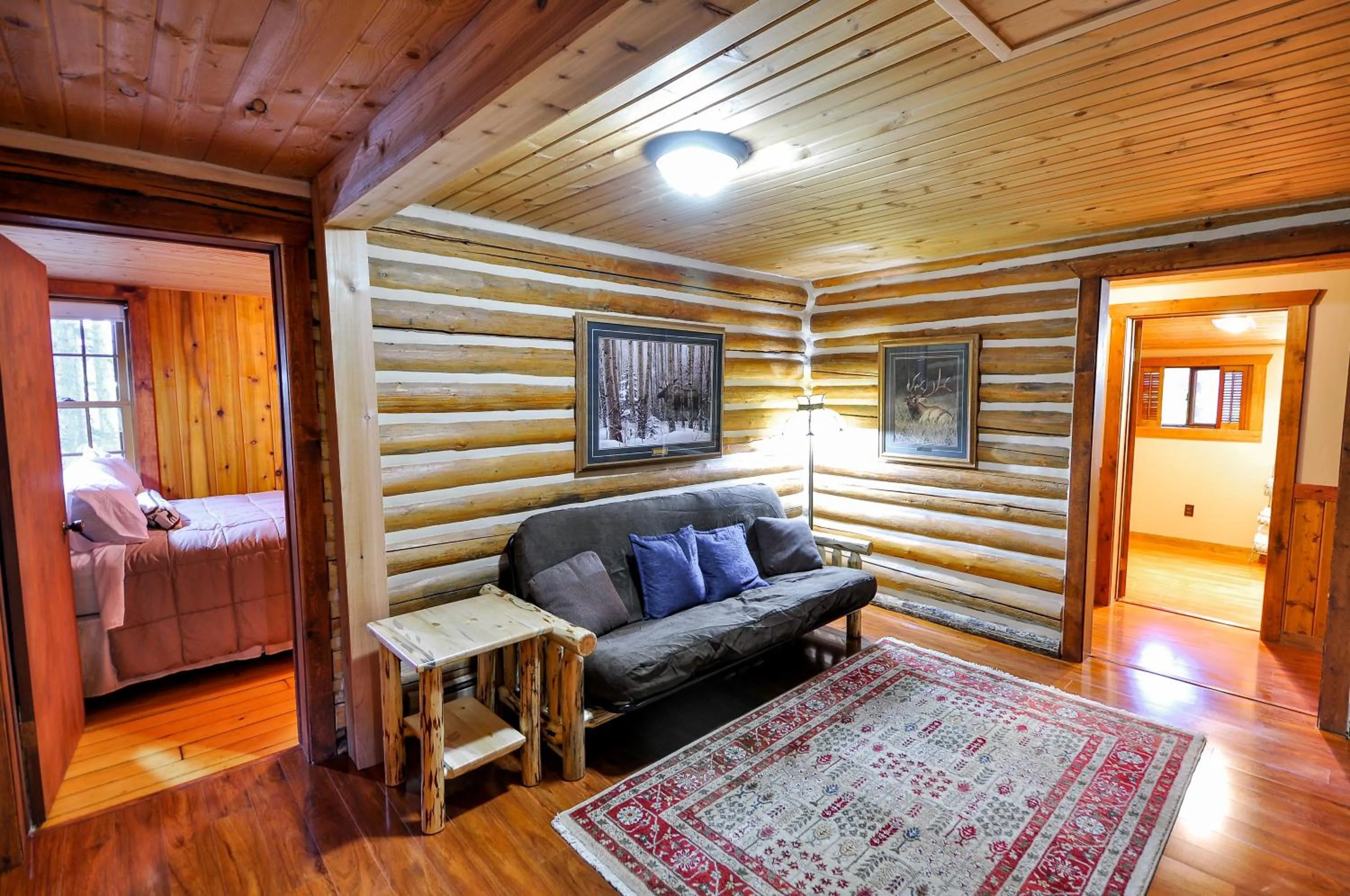 Bed in Glacier Homestead