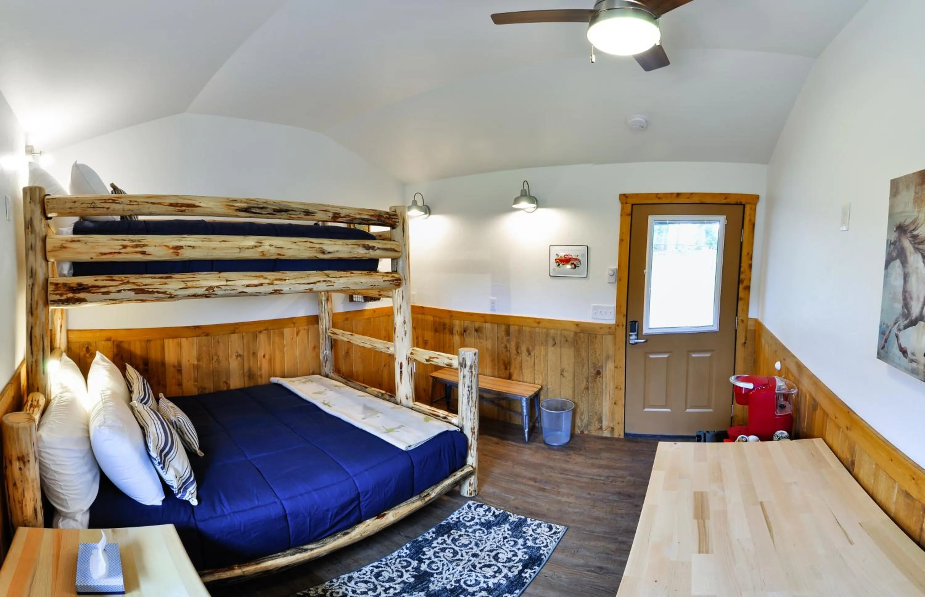 Bed in Glacier Homestead