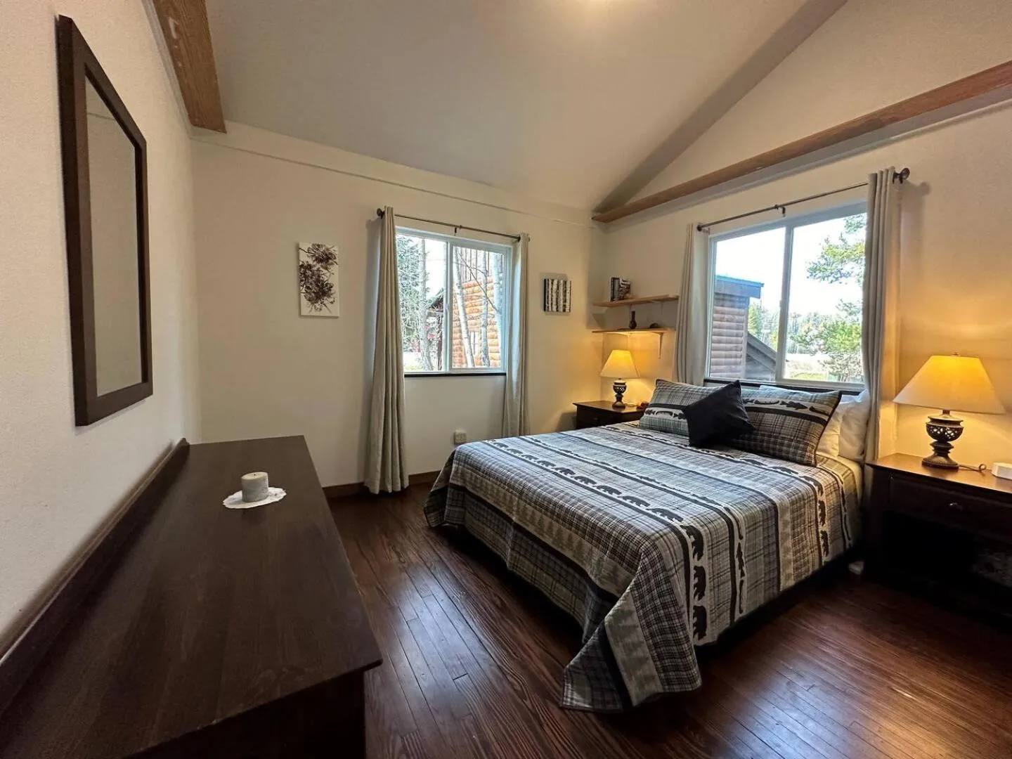 Bed in Glacier Homestead