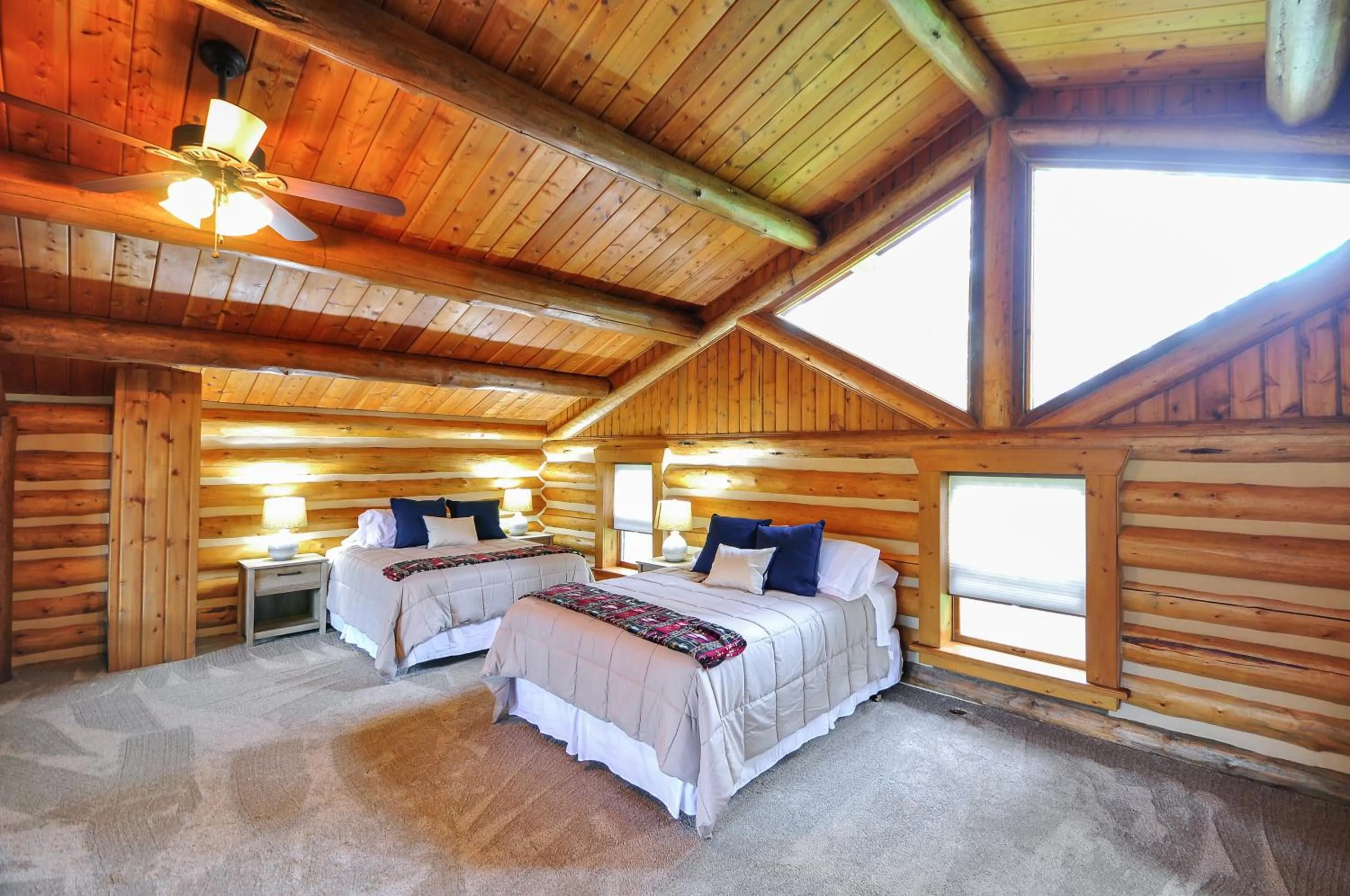 Bed in Glacier Homestead