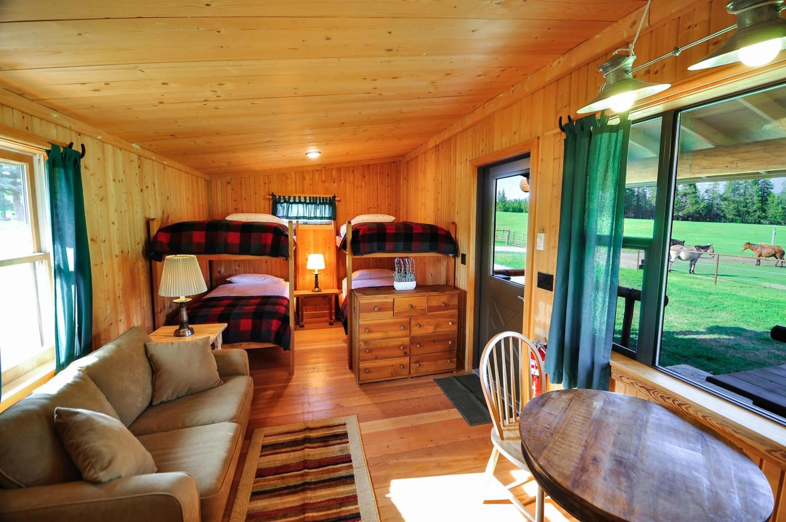 Bed in Glacier Homestead