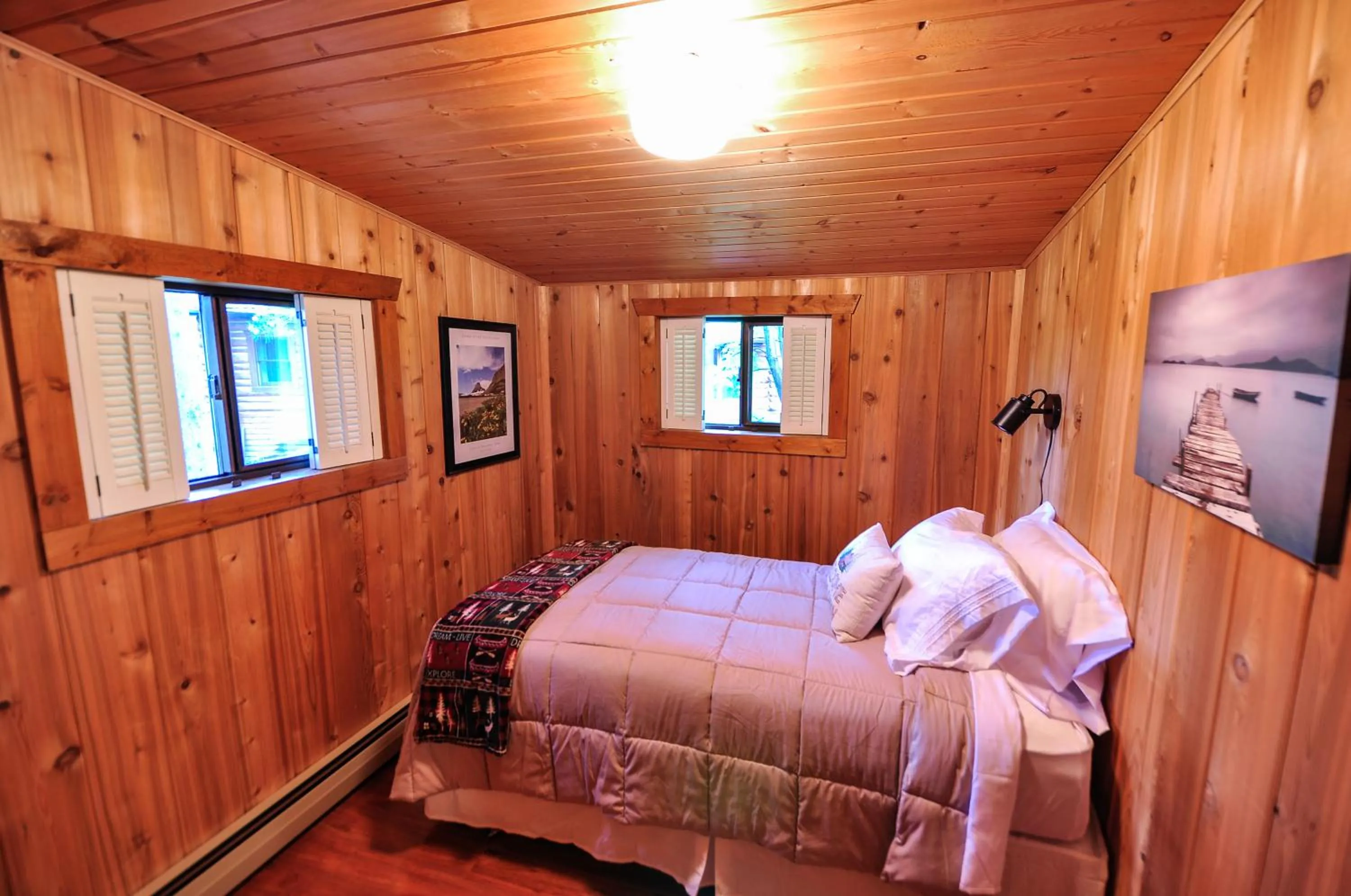 Bed in Glacier Homestead