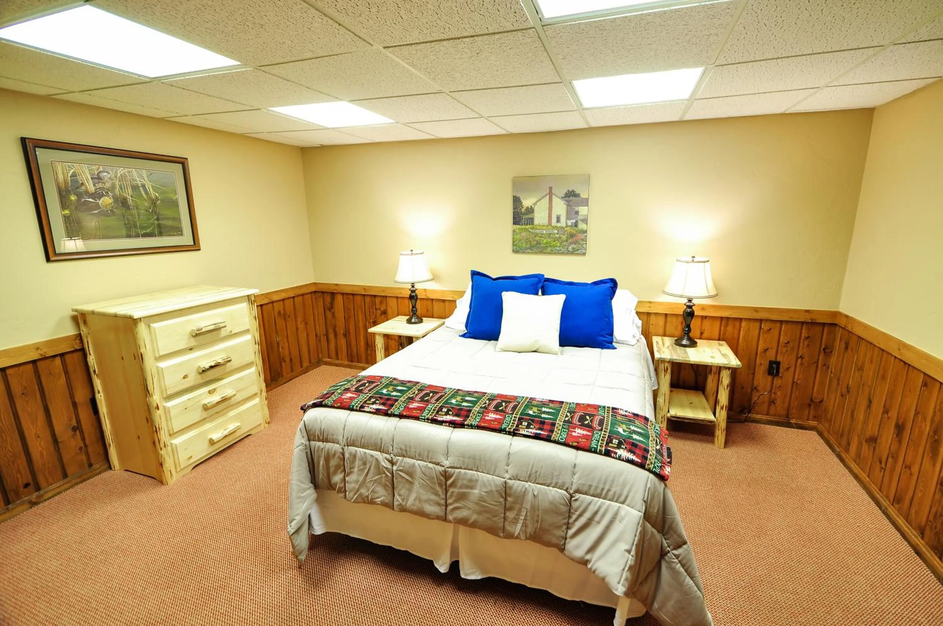 Bed in Glacier Homestead