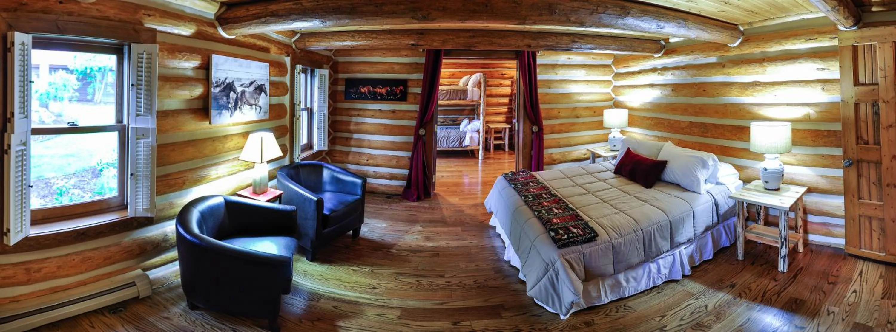 Bed in Glacier Homestead