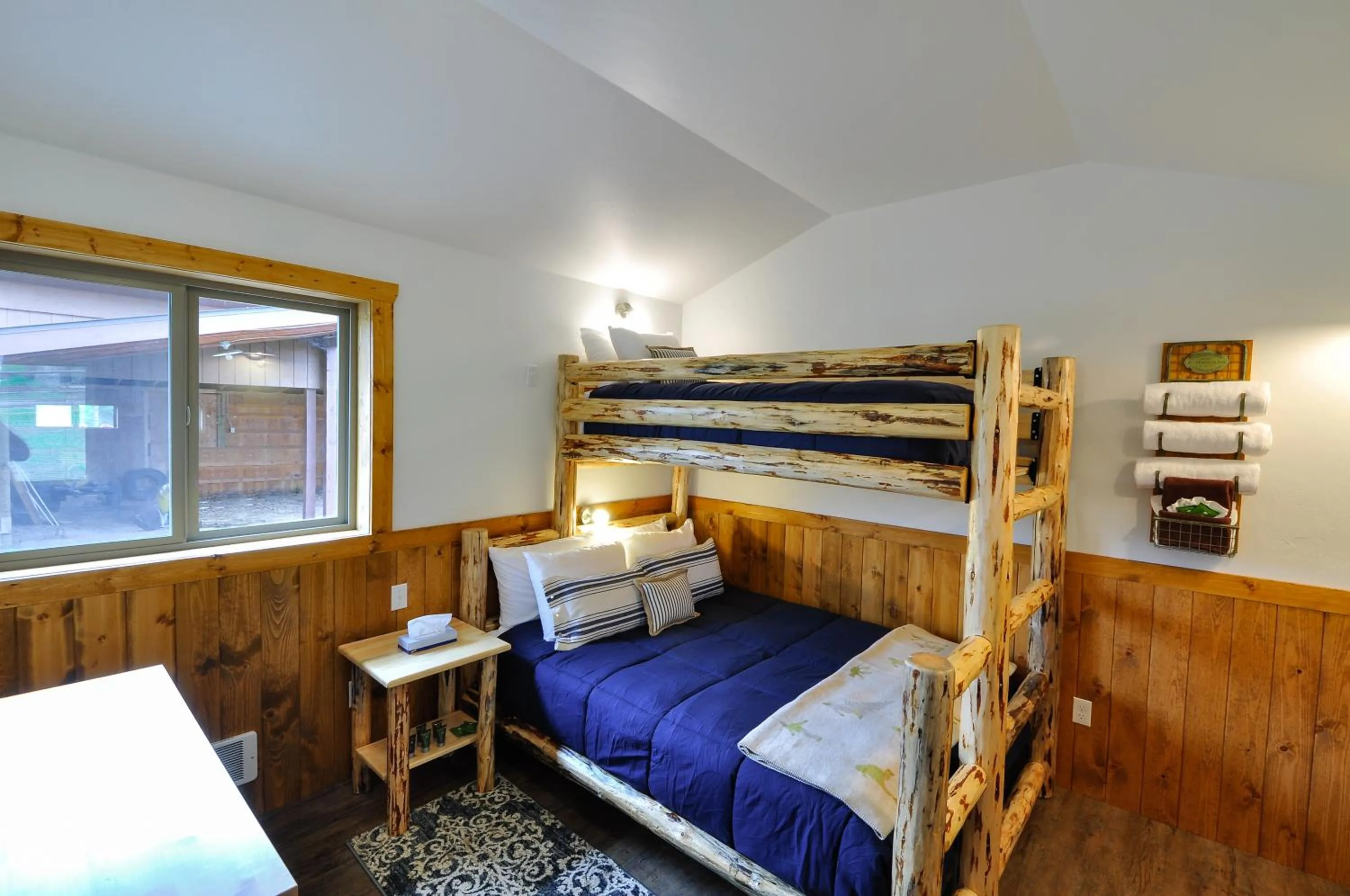 Bed in Glacier Homestead