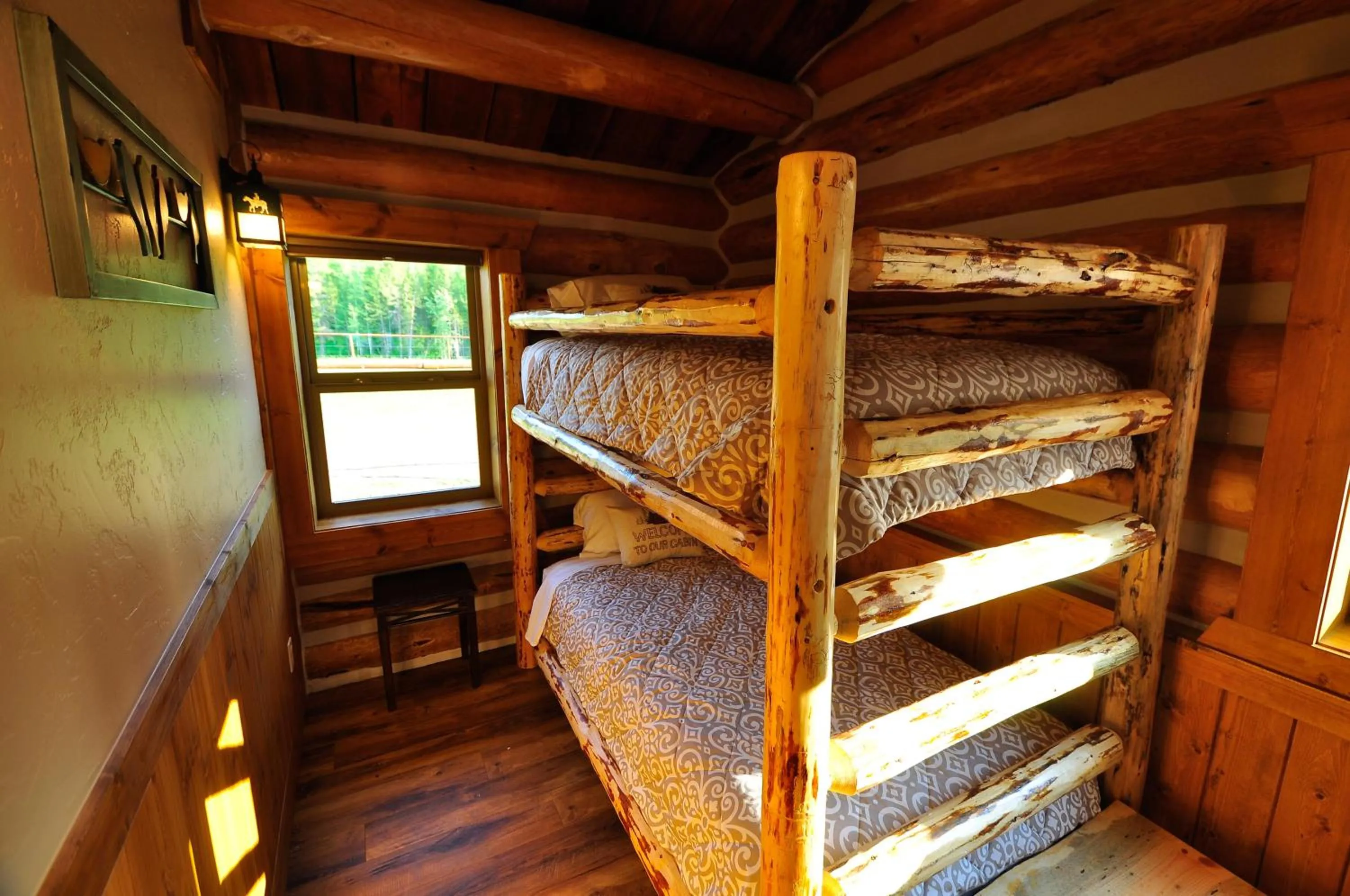 Bed in Glacier Homestead