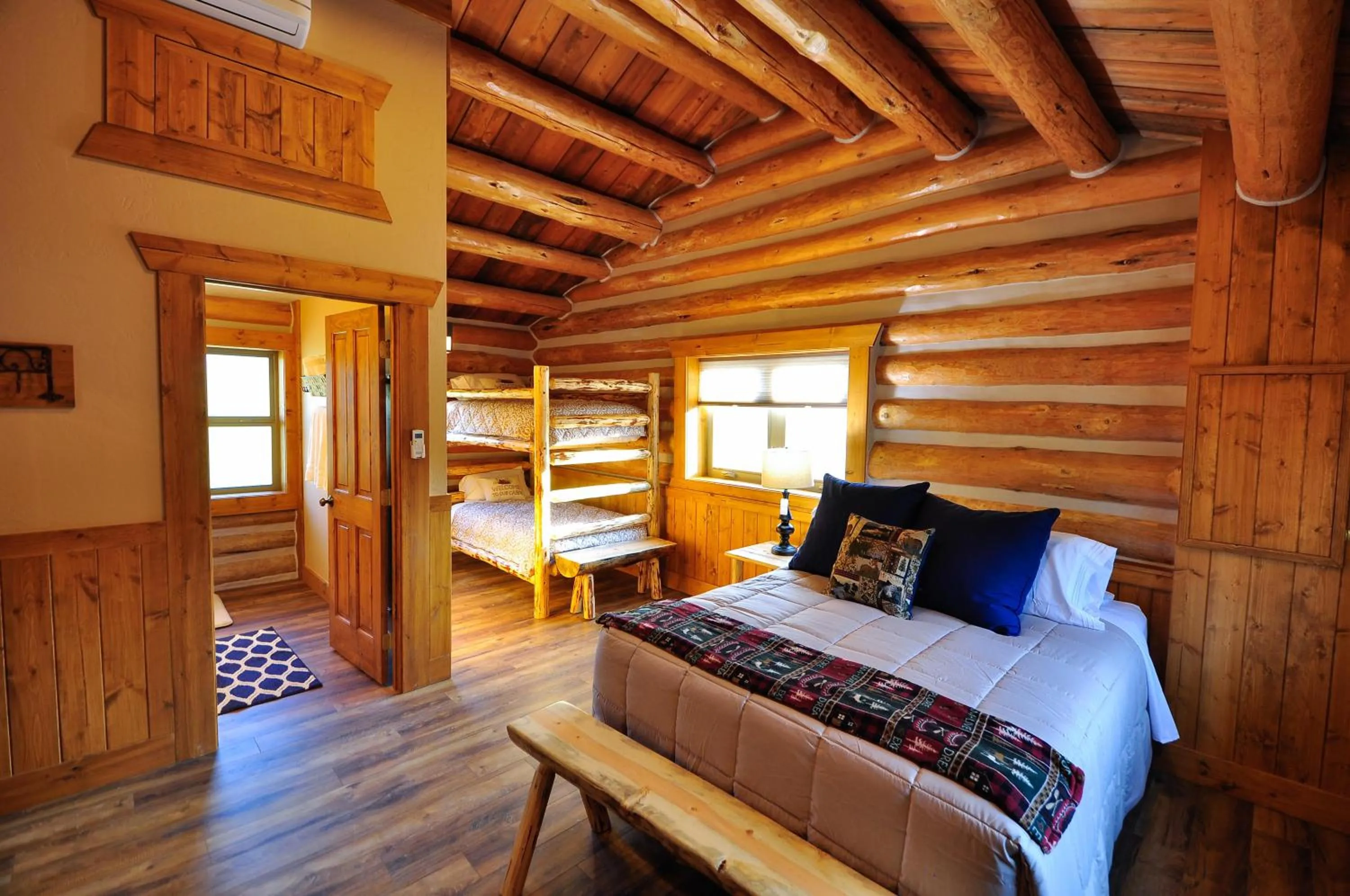 Bed in Glacier Homestead