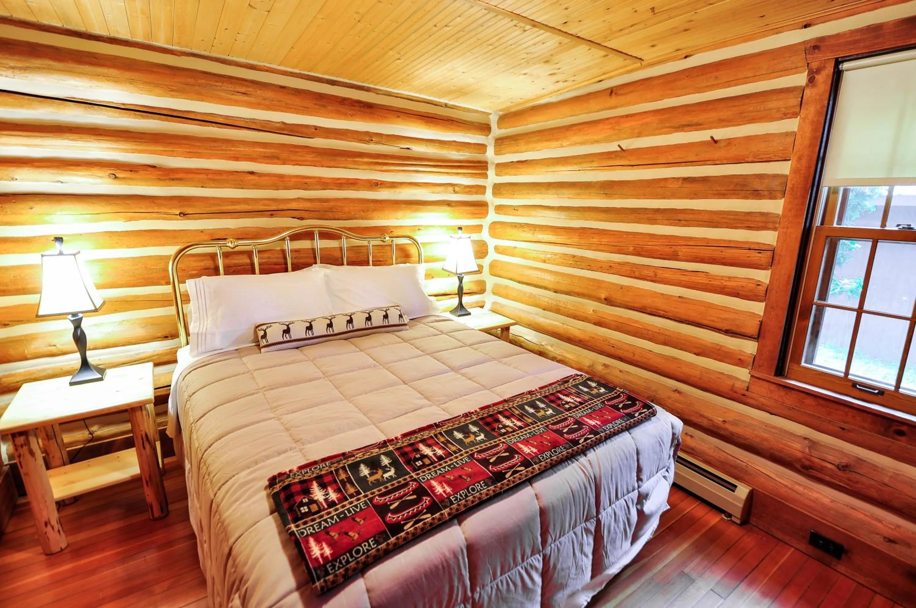 Bed in Glacier Homestead