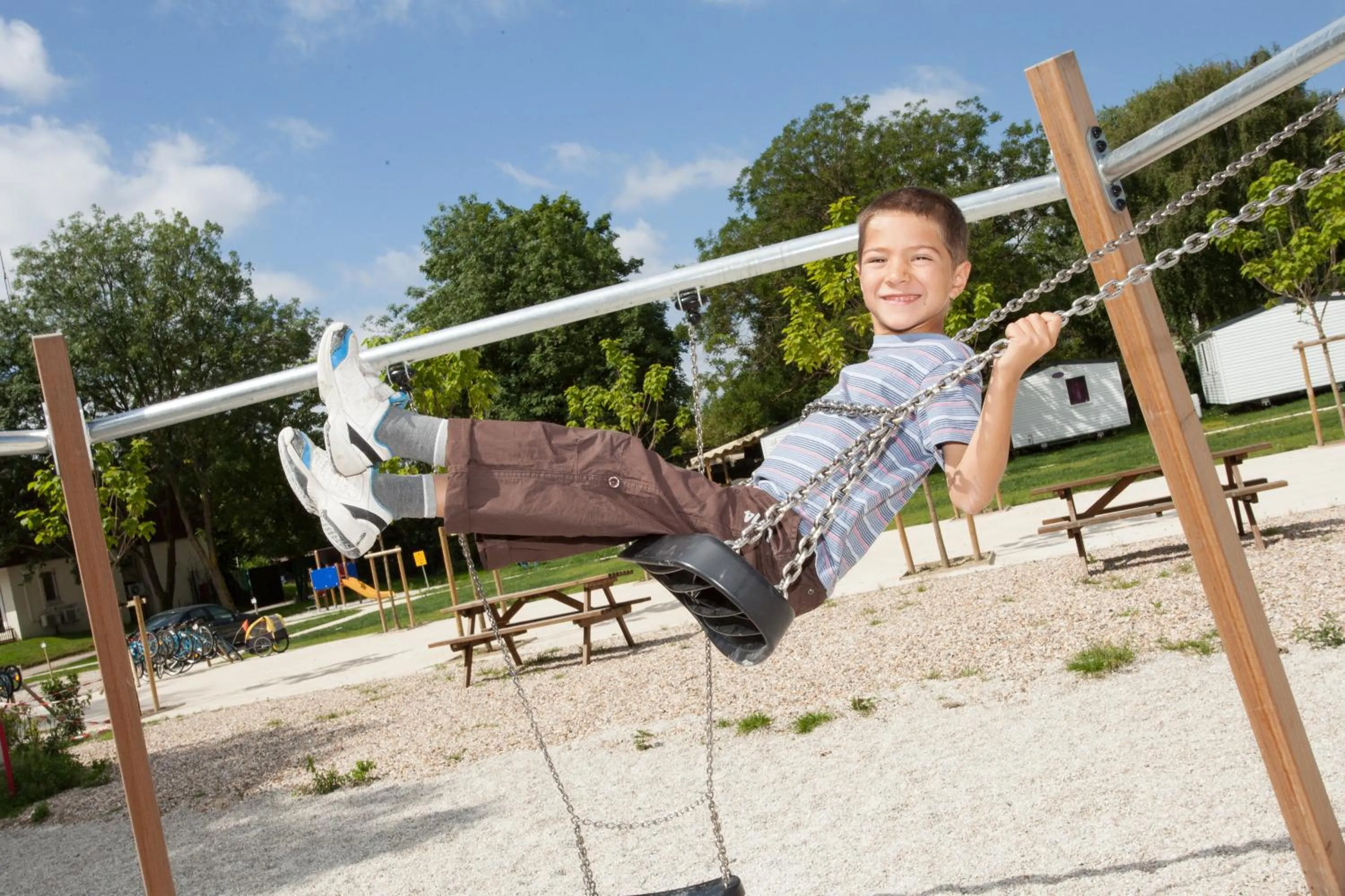 People in Camping Paris-Est