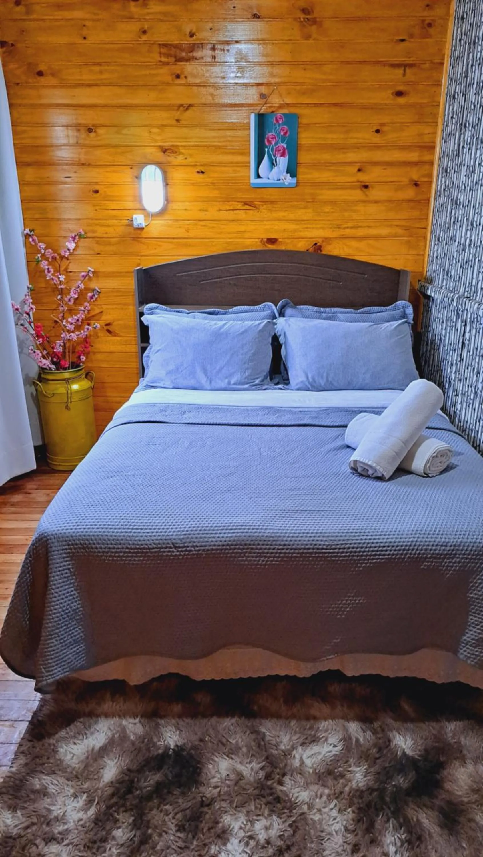 Bed in Chalé e cabana Doce Luar casas de temporada