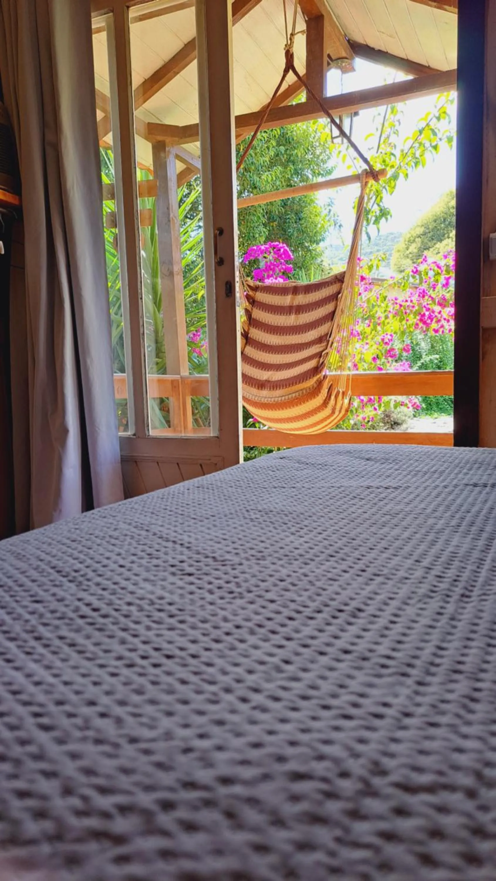 Bed in Chalé e cabana Doce Luar casas de temporada