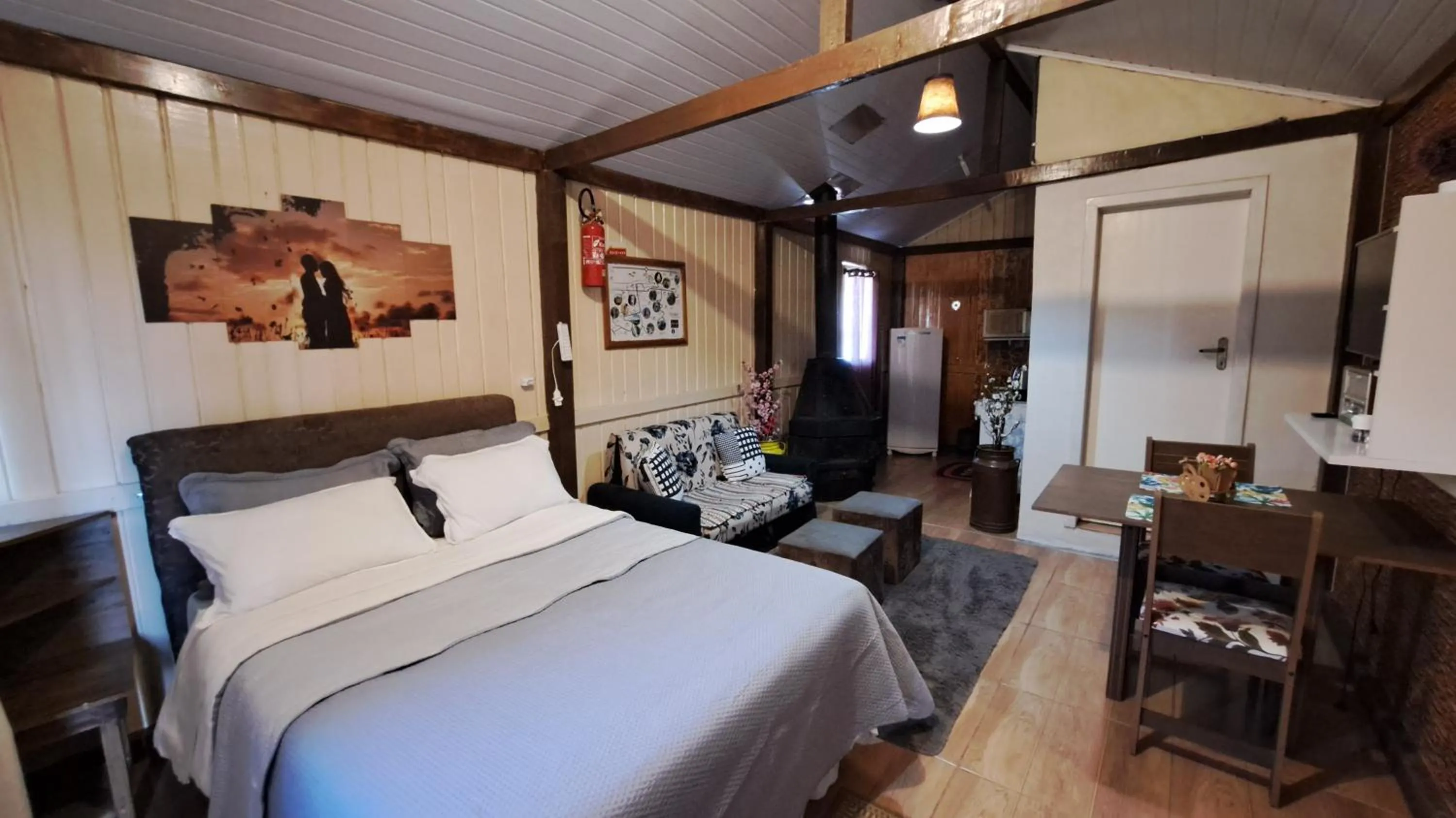 Bed in Chalé e cabana Doce Luar casas de temporada