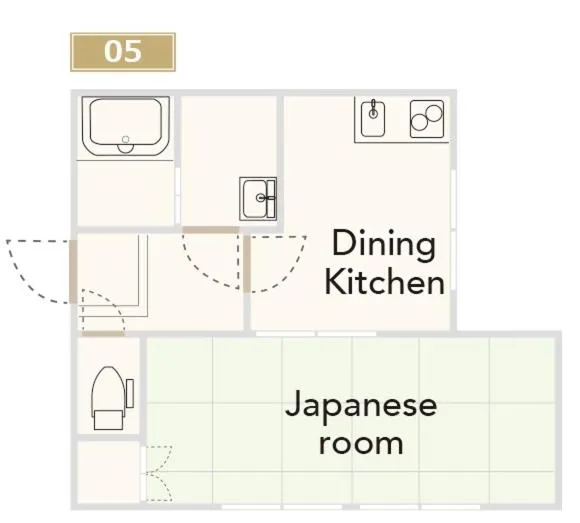 Floor plan in KYOSTAY Iroha Toji Main