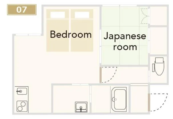 Floor plan in KYOSTAY Iroha Toji Main