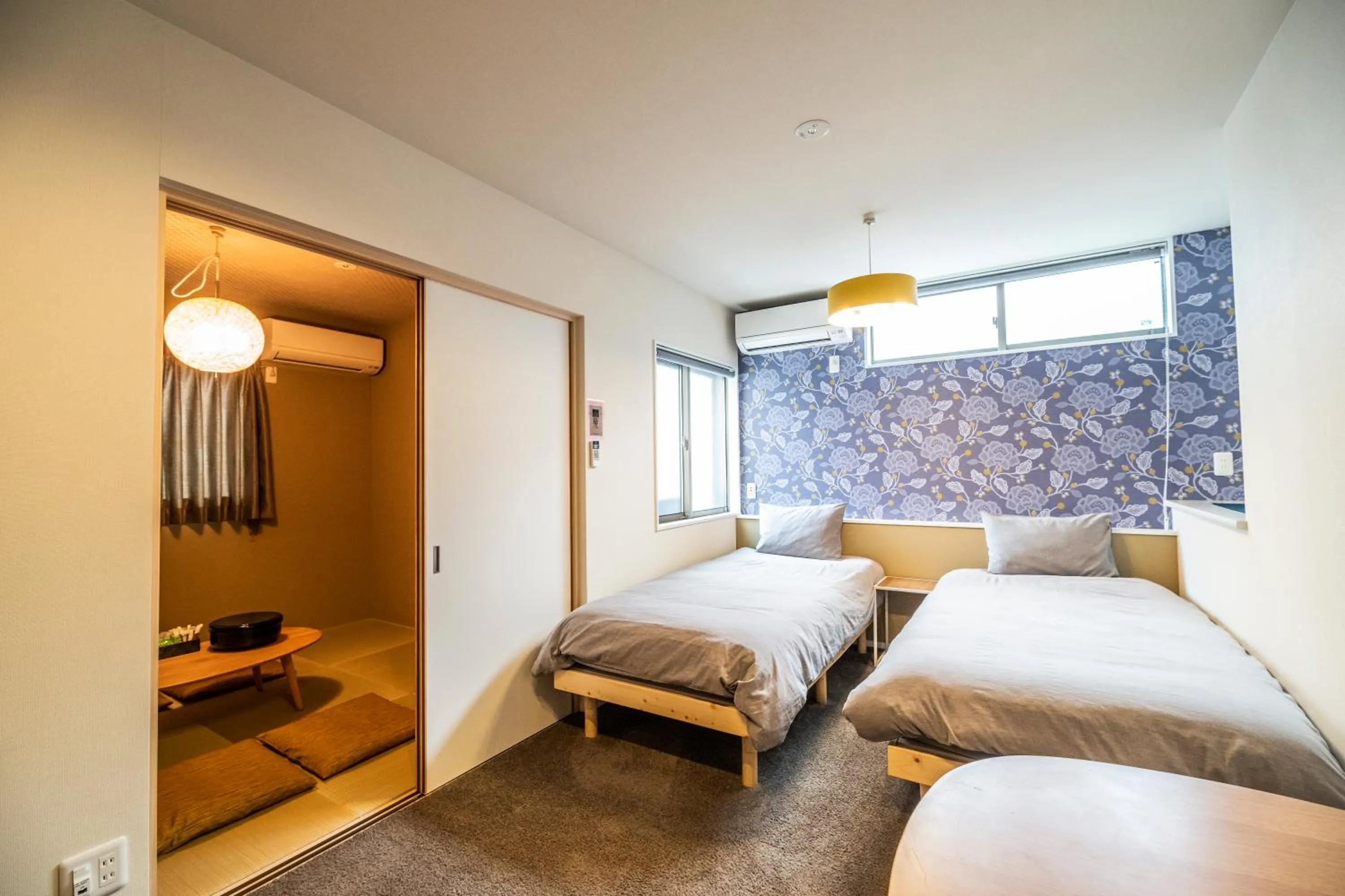 Photo of the whole room, Bed in KYOSTAY Iroha Toji Main