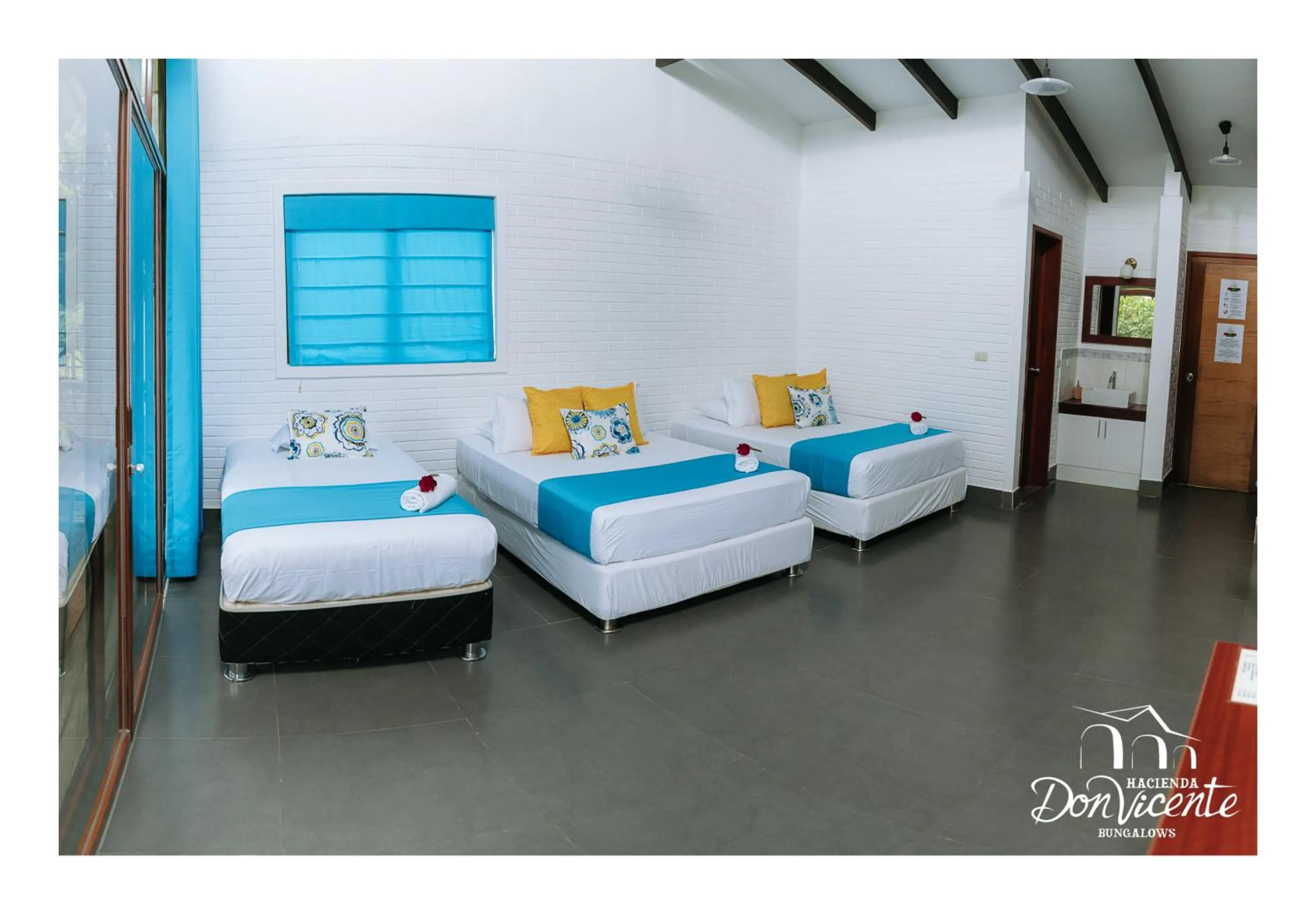 Family, Bed in Hacienda Don Vicente Bungalows-Tarapoto