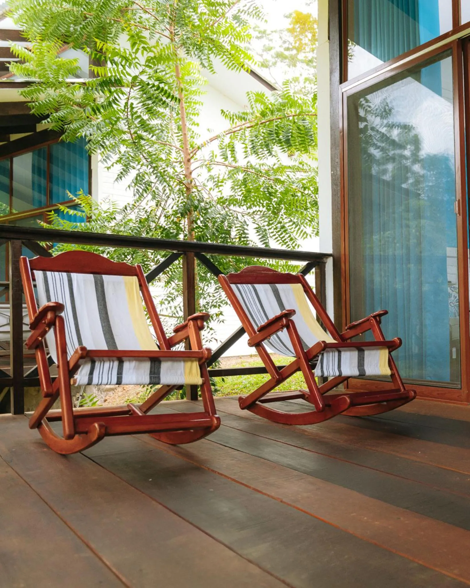 Balcony/Terrace in Hacienda Don Vicente Bungalows-Tarapoto