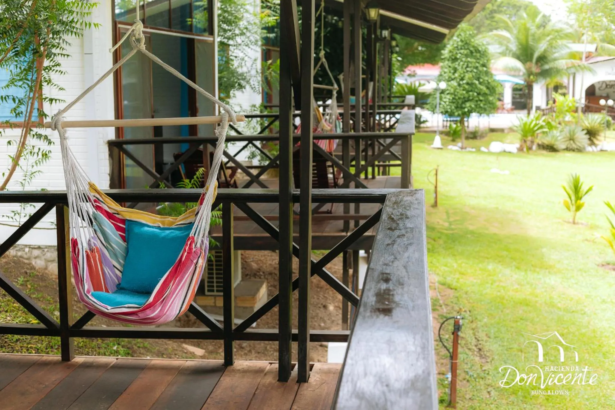 Balcony/Terrace in Hacienda Don Vicente Bungalows-Tarapoto