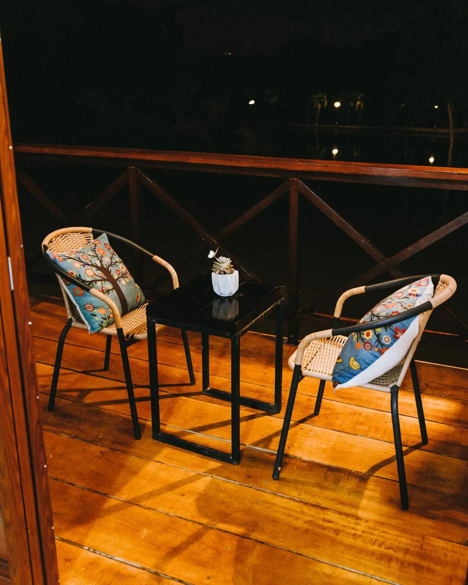 Balcony/Terrace in Hacienda Don Vicente Bungalows-Tarapoto