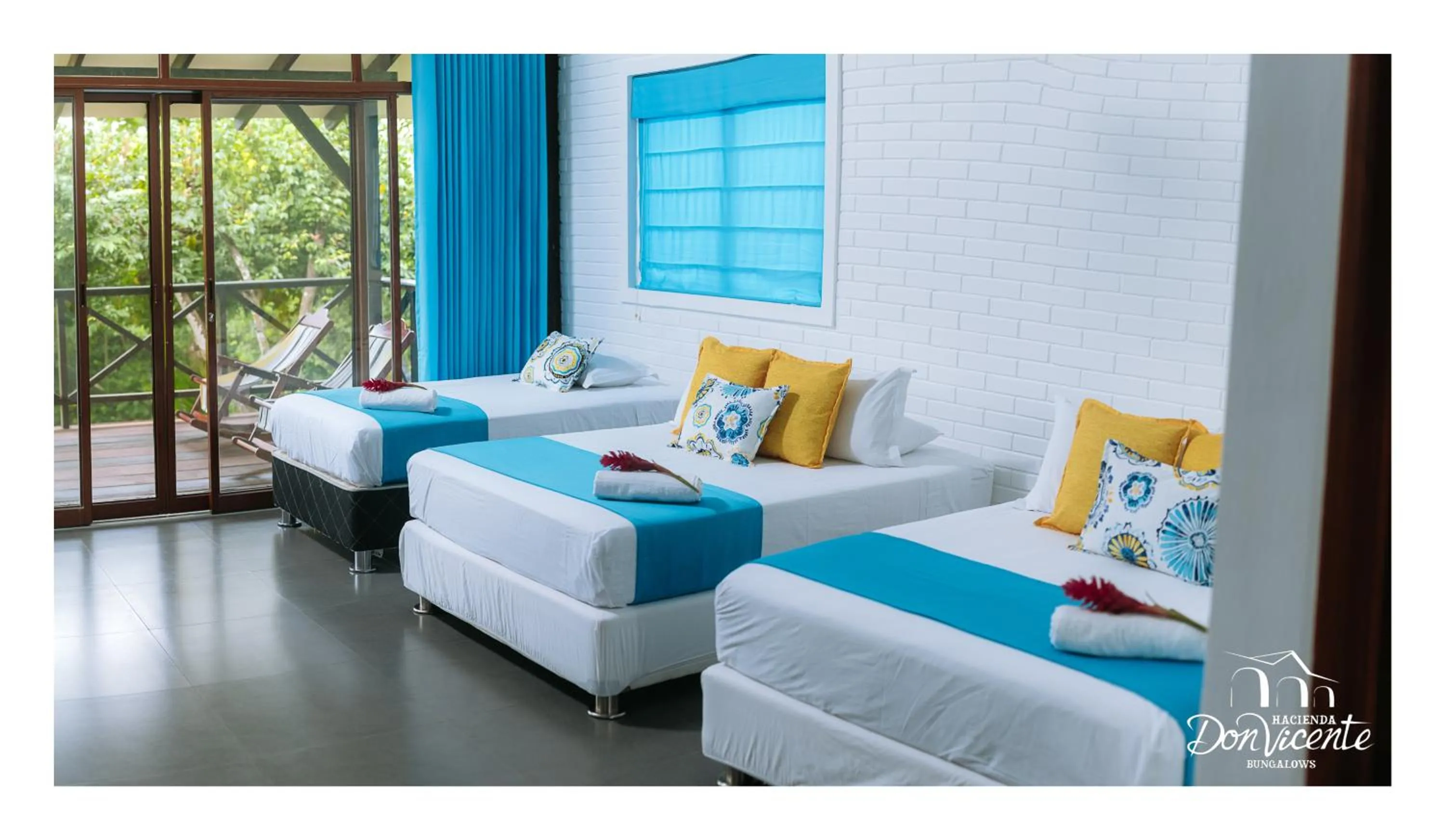 Family, Bed in Hacienda Don Vicente Bungalows-Tarapoto