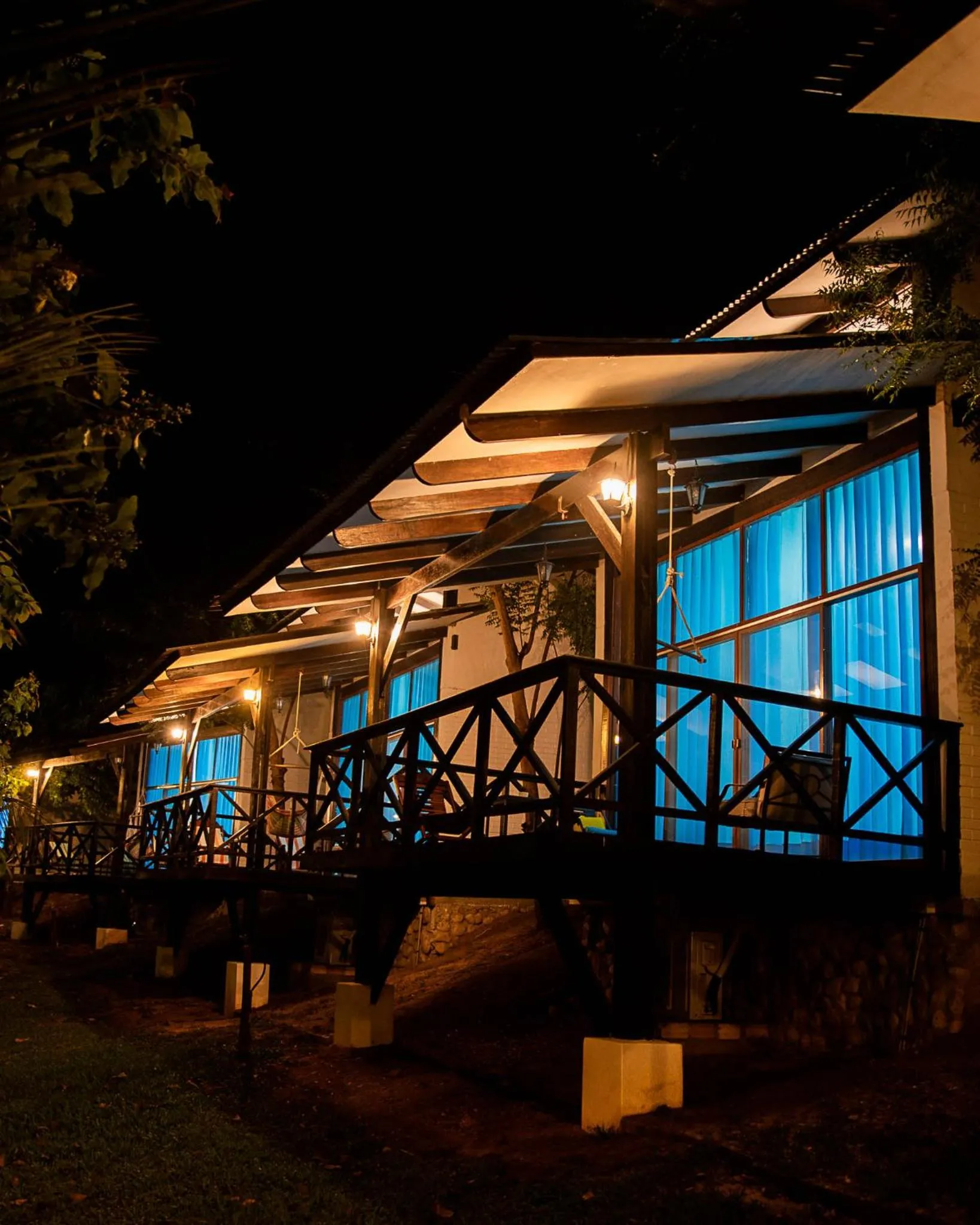 Garden view in Hacienda Don Vicente Bungalows-Tarapoto