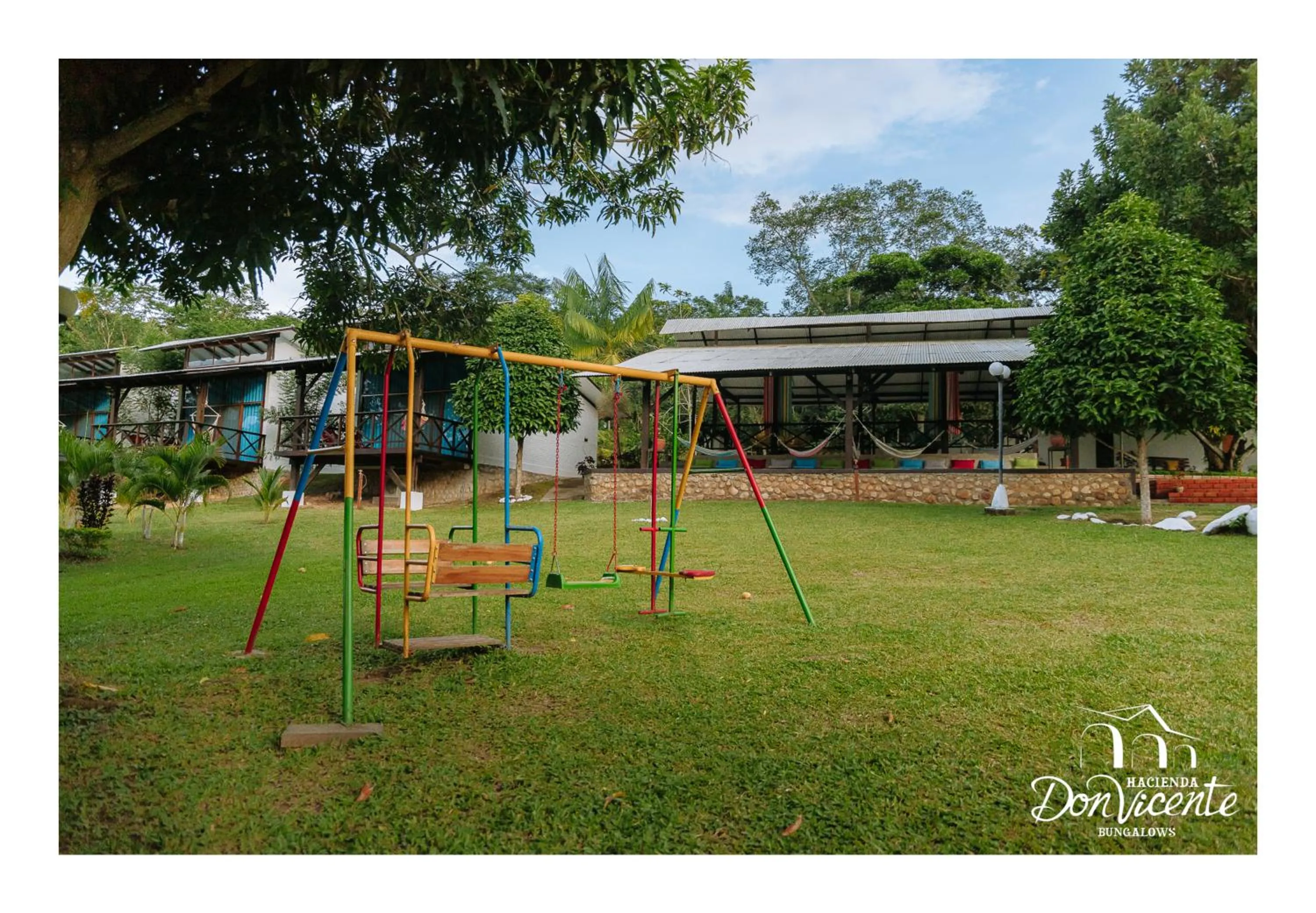 Children play ground in Hacienda Don Vicente Bungalows-Tarapoto