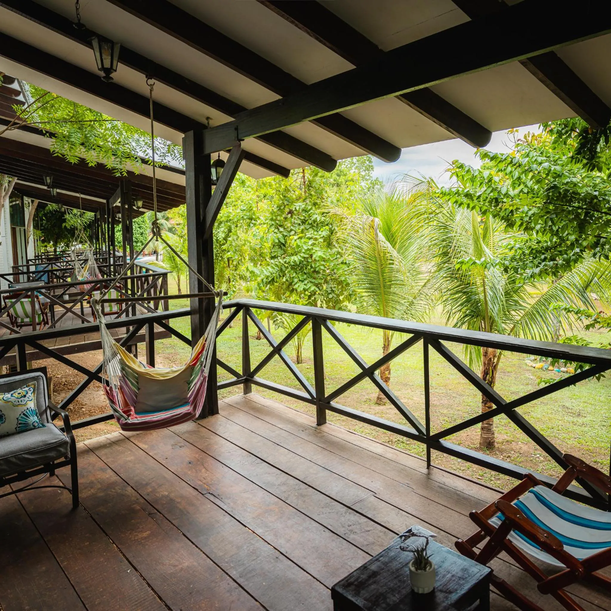 Balcony/Terrace in Hacienda Don Vicente Bungalows-Tarapoto