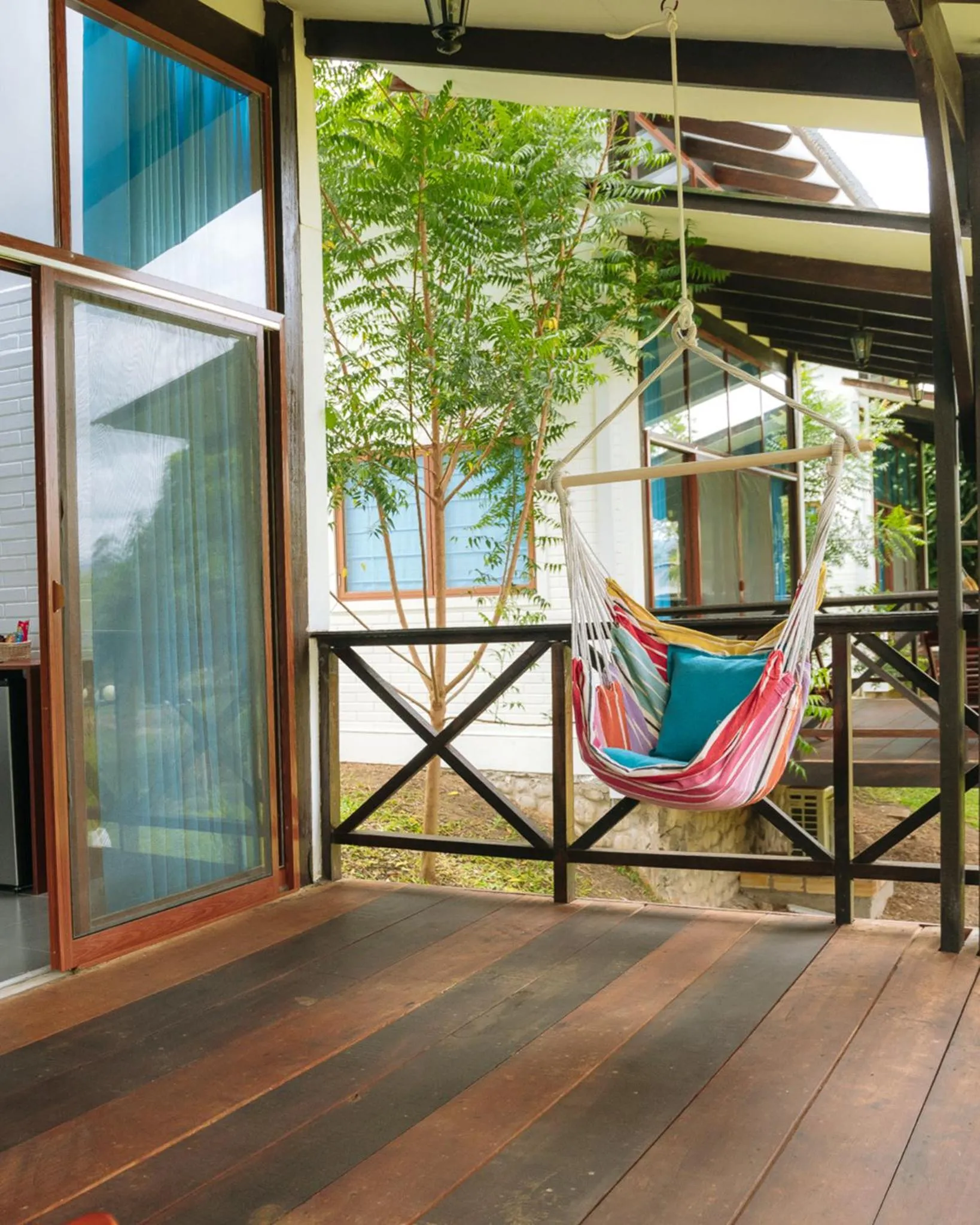 Balcony/Terrace in Hacienda Don Vicente Bungalows-Tarapoto