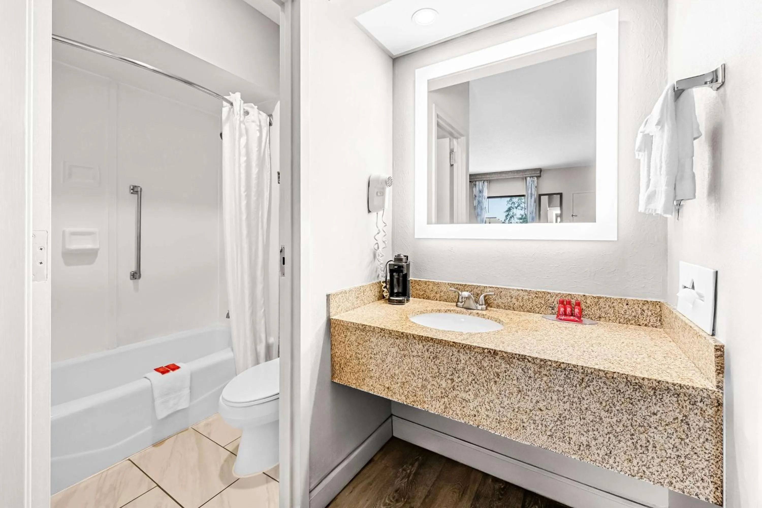 Bathroom in SureStay Plus Hotel by Best Western Southern Pines Pinehurst