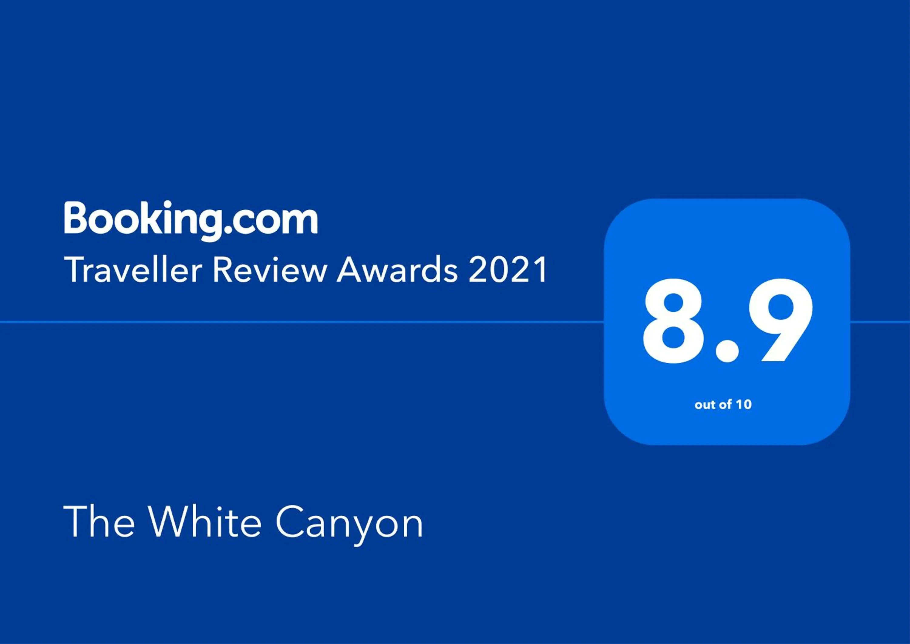 Certificate/Award in The White Canyon