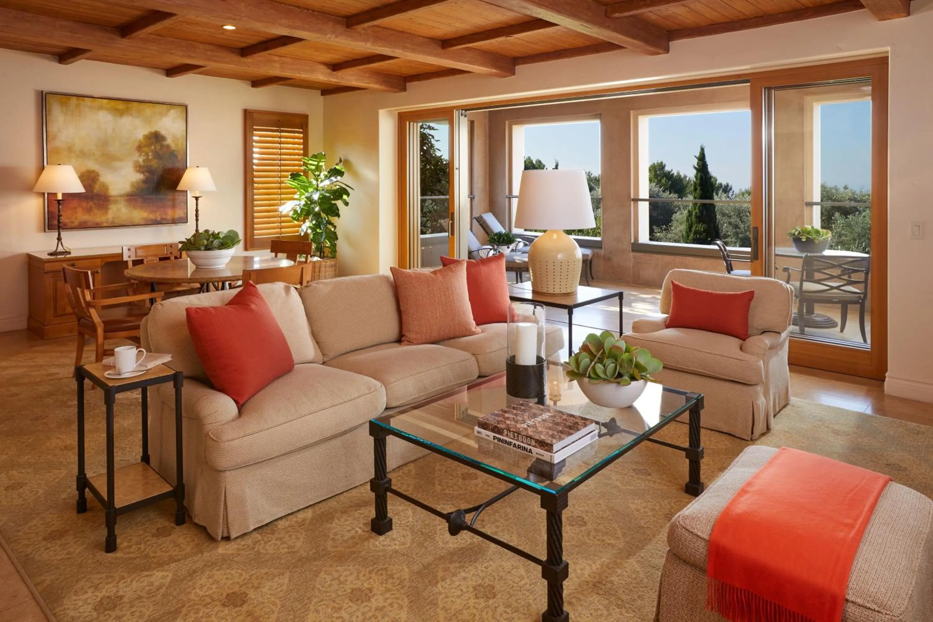 Living room in The Resort at Pelican Hill