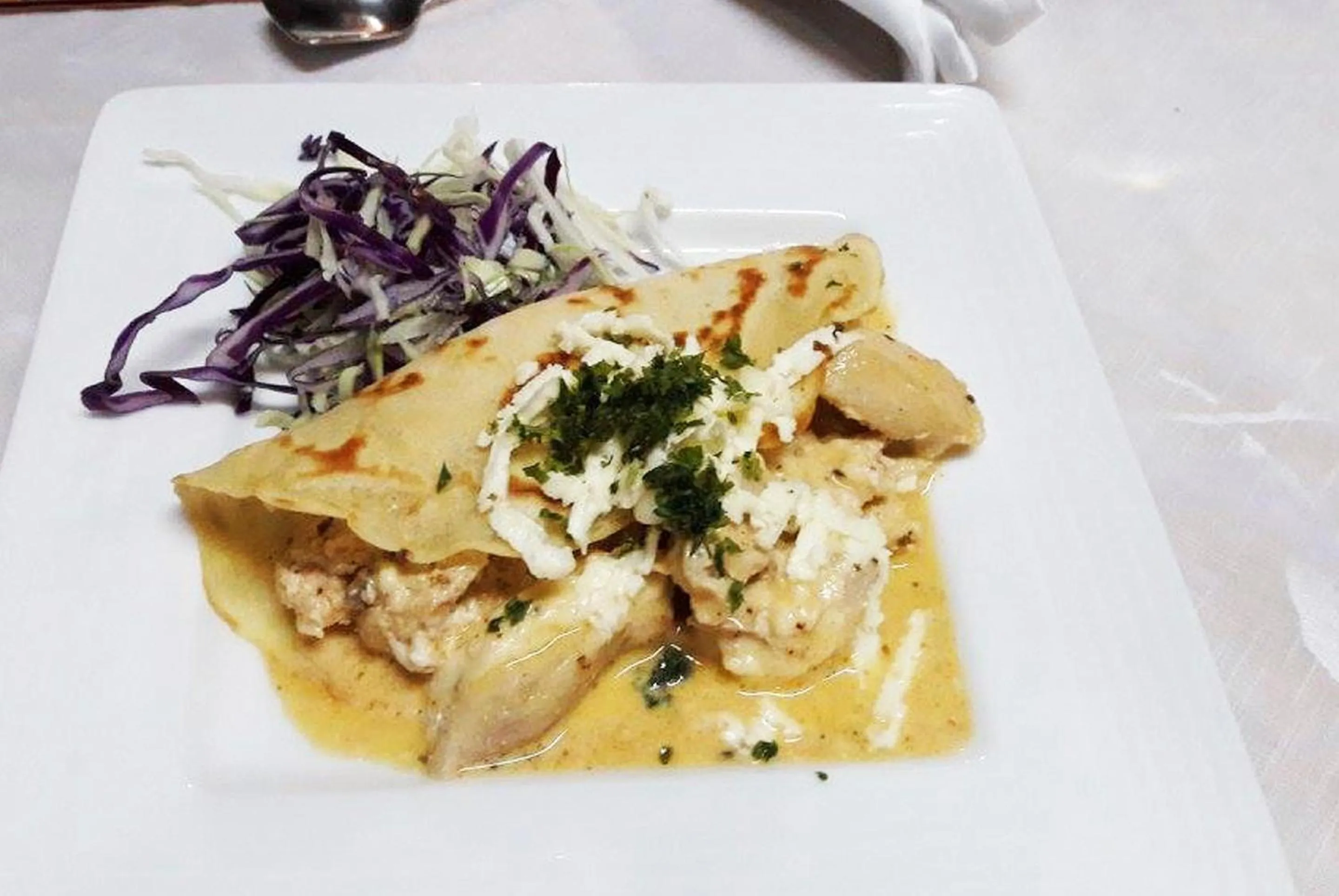 Food close-up in The Wooden House Hotel