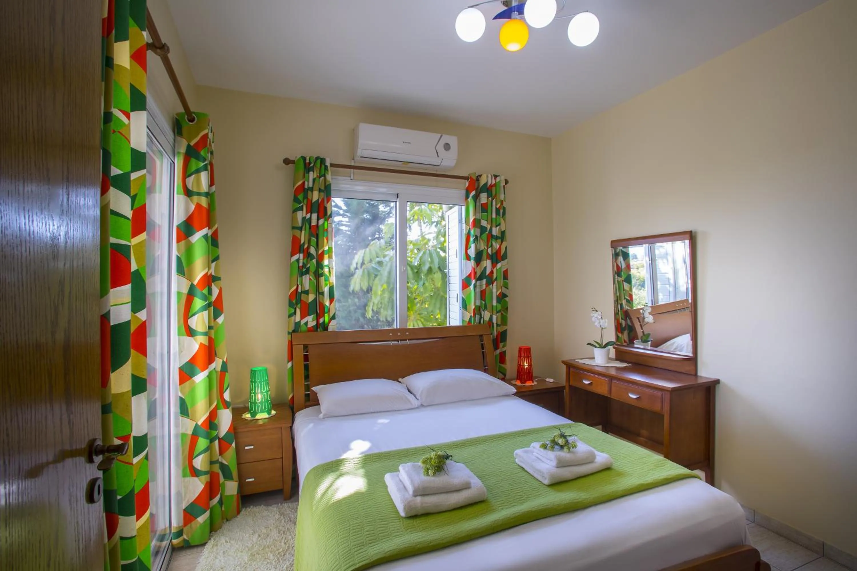 Bedroom, Bed in Ayia Napa Tropical Beach Villa