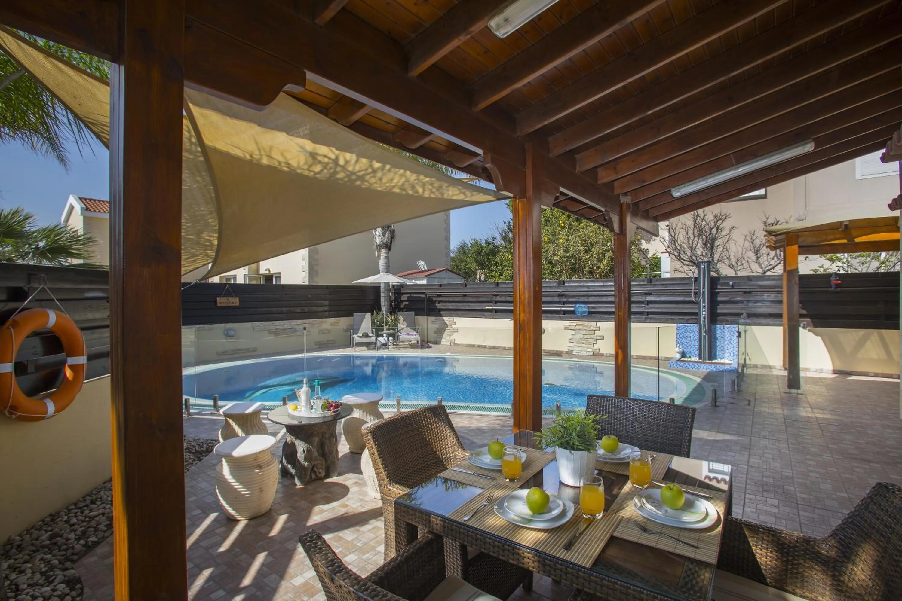 Patio in Ayia Napa Tropical Beach Villa