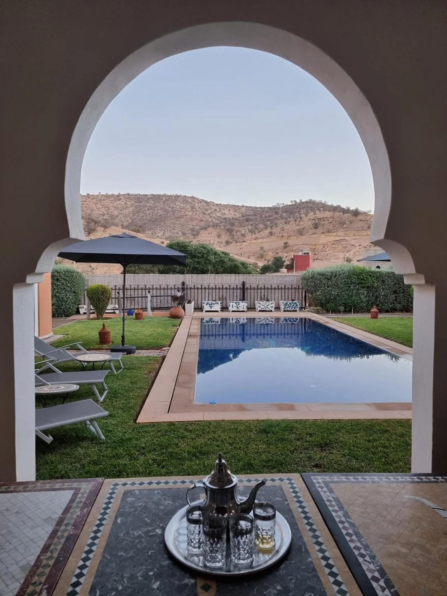 Pool view in Riad Asmaa Agadir