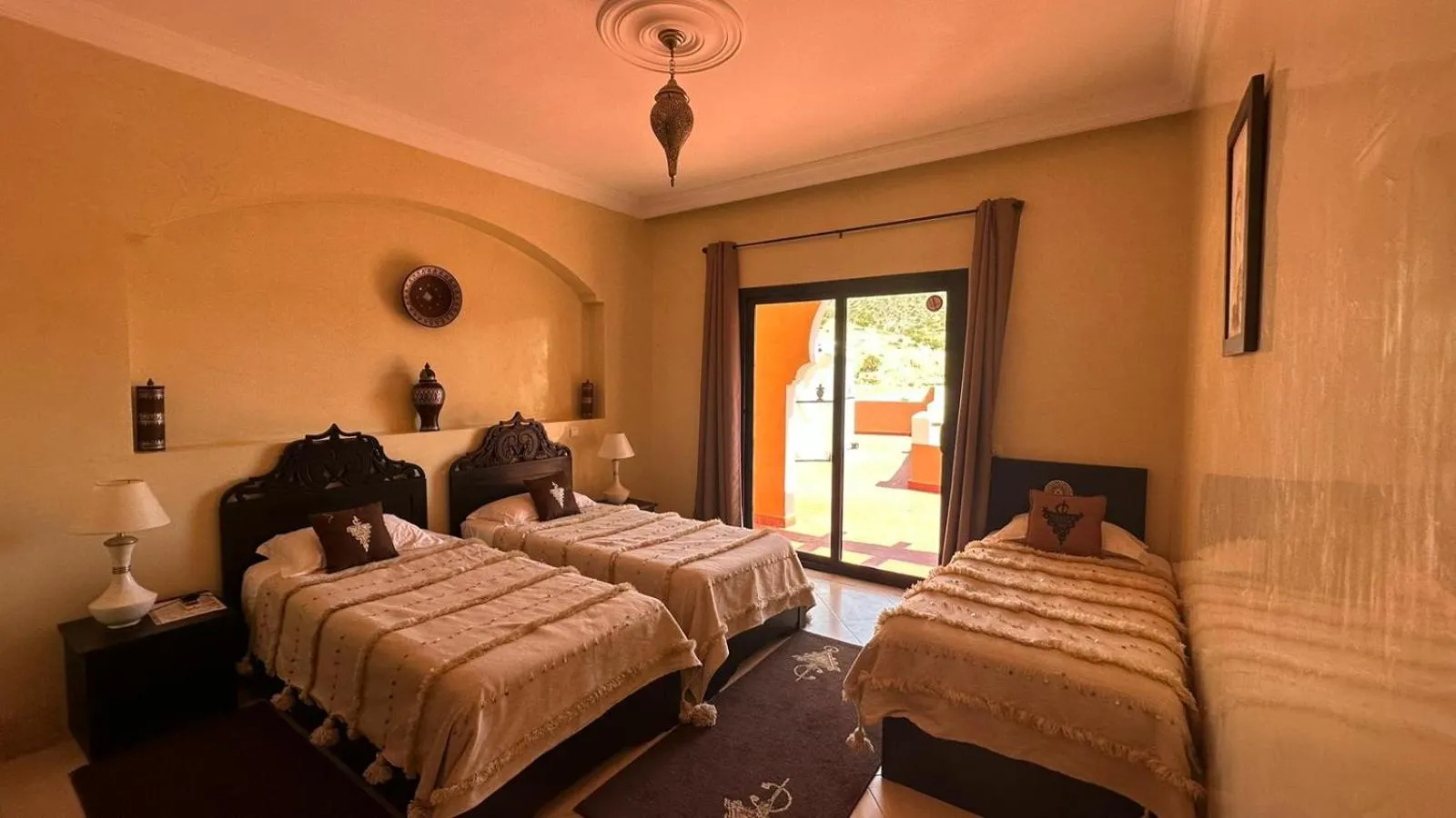 Bed in Riad Asmaa Agadir