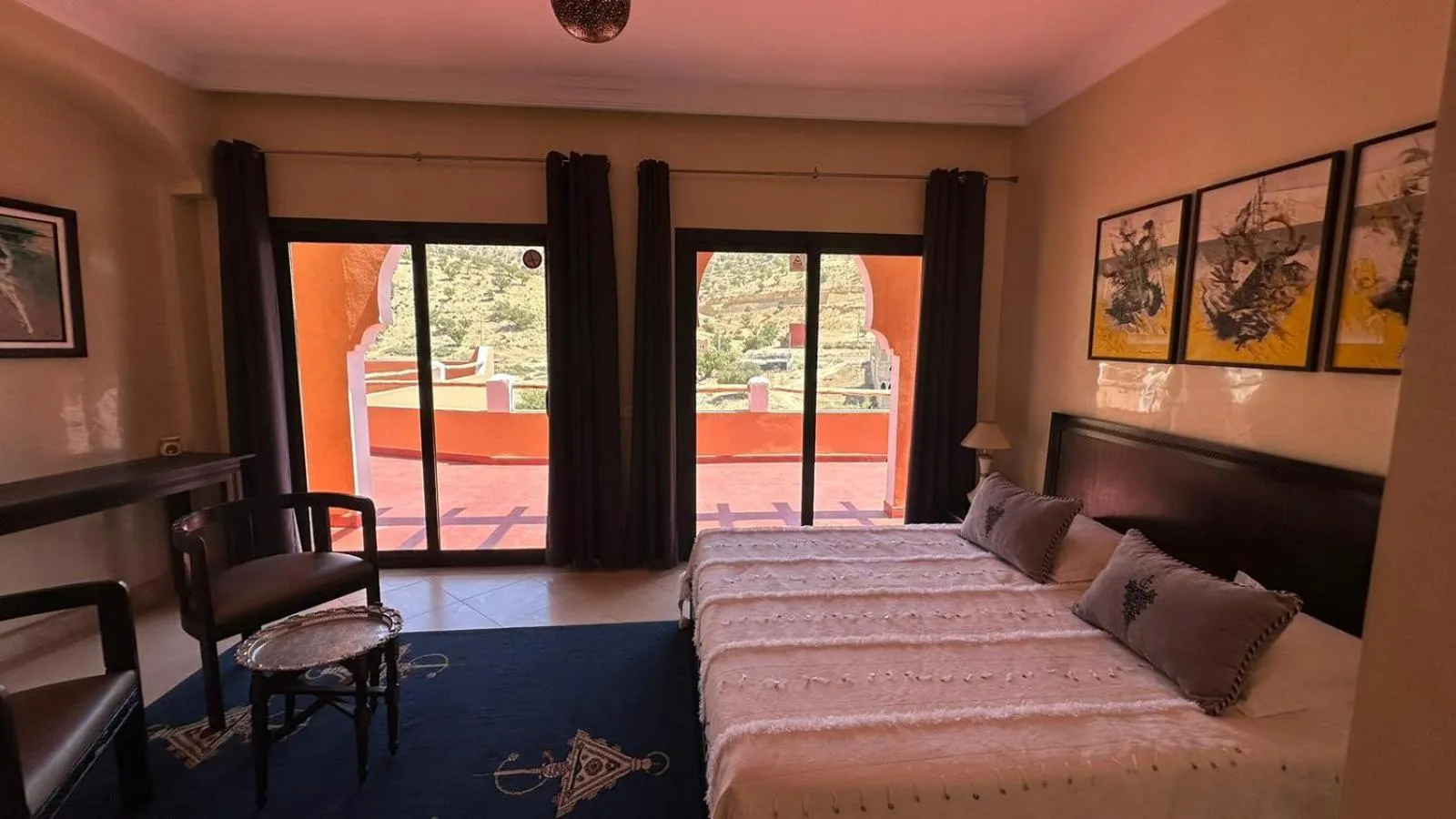 Bed in Riad Asmaa Agadir