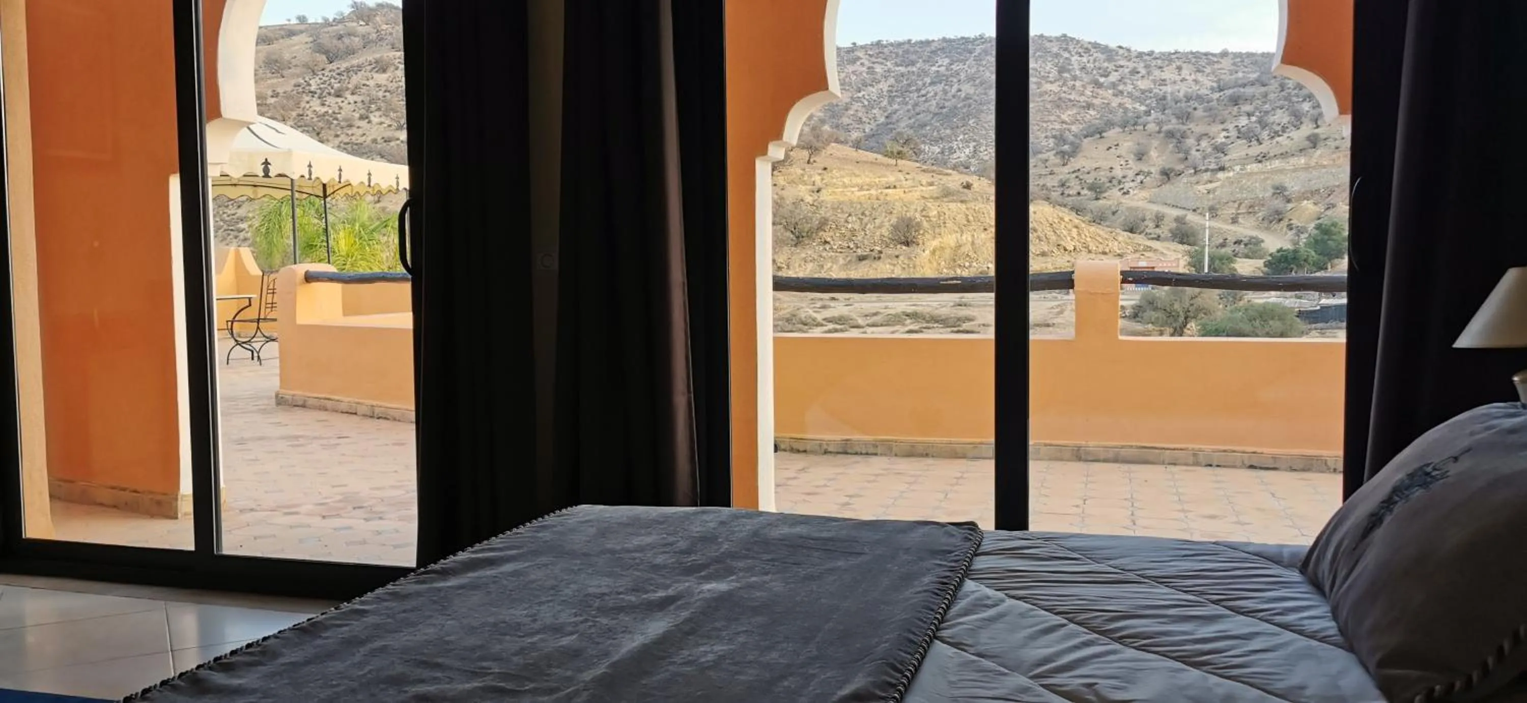 Mountain view, Bed in Riad Asmaa Agadir