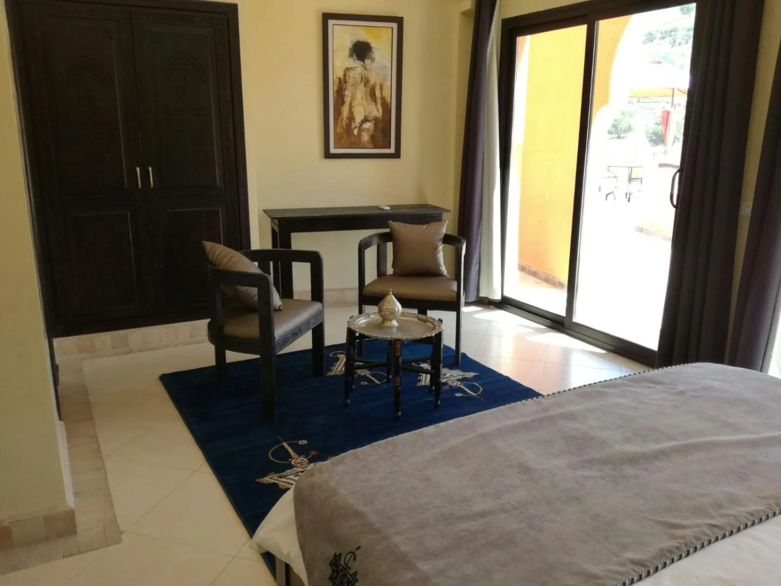 Bed in Riad Asmaa Agadir