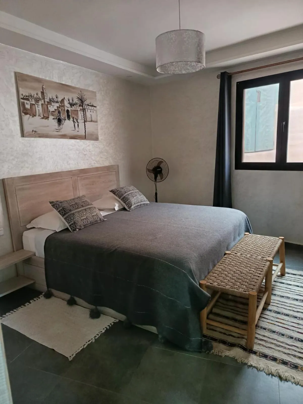 Bed in Riad Asmaa Agadir