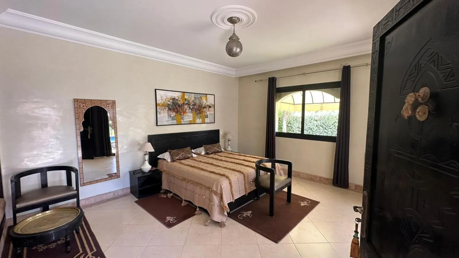 Bed in Riad Asmaa Agadir
