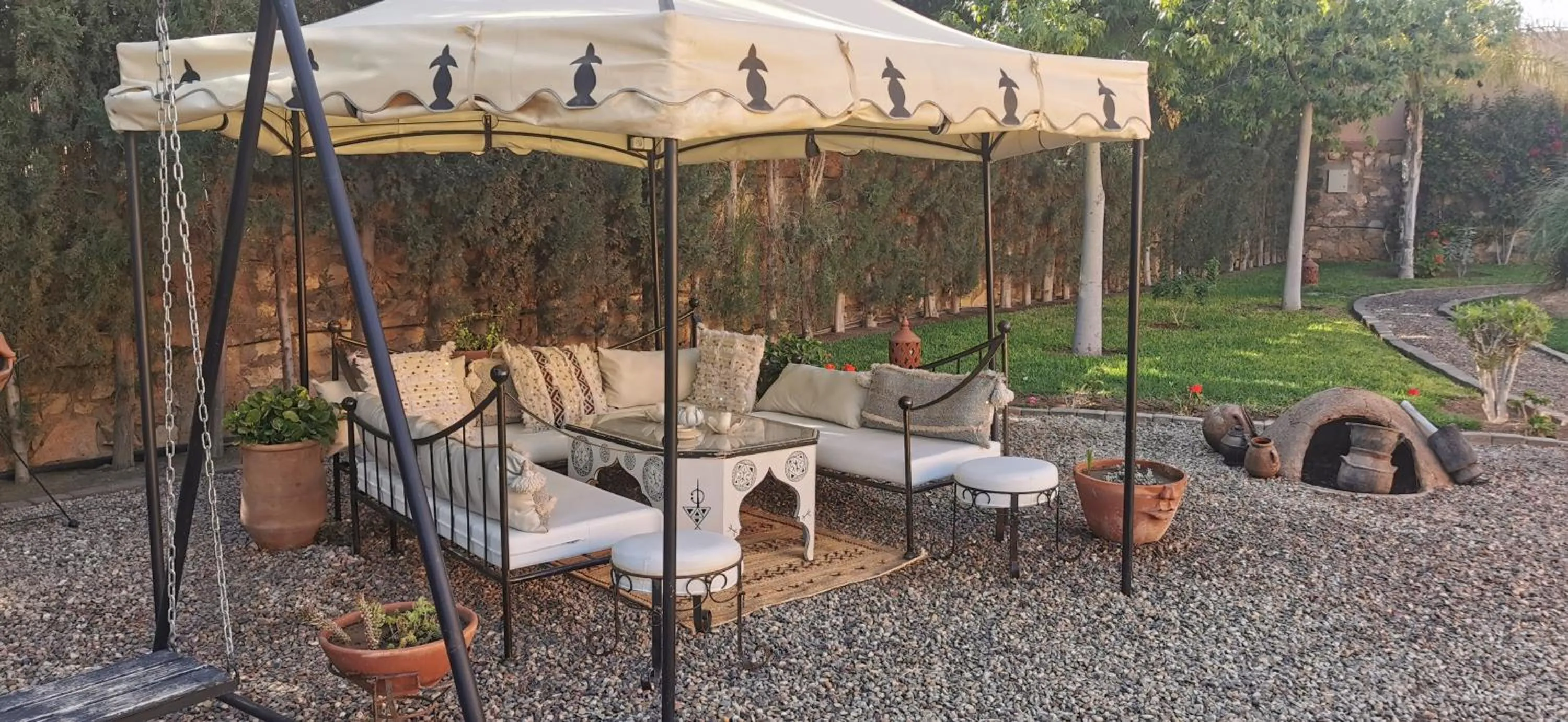 Seating area in Riad Asmaa Agadir