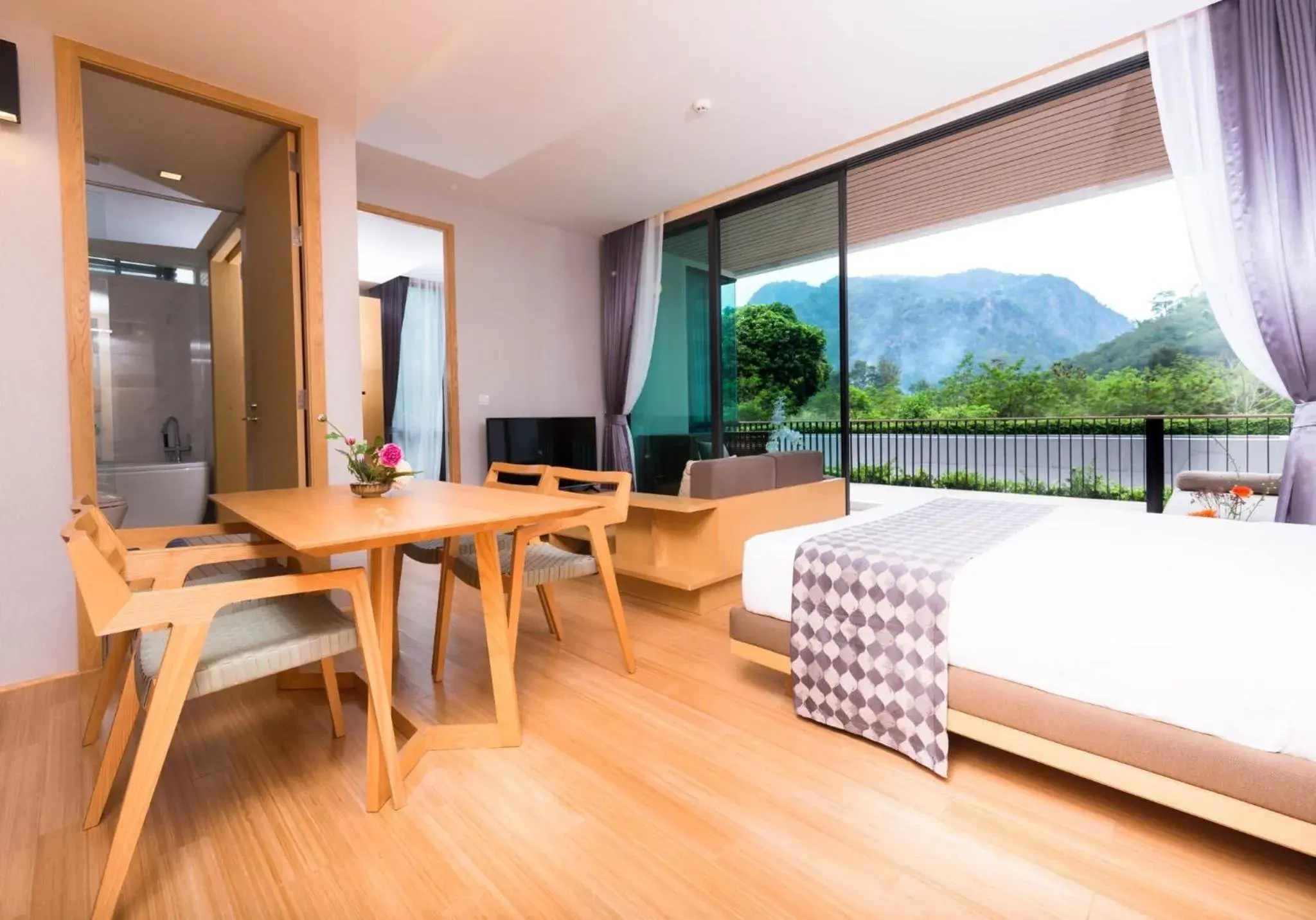 View (from property/room), Bed in Zen Next Khao Yai By ZV View (from property/room), Bed in Zen Next Khao Yai By ZV