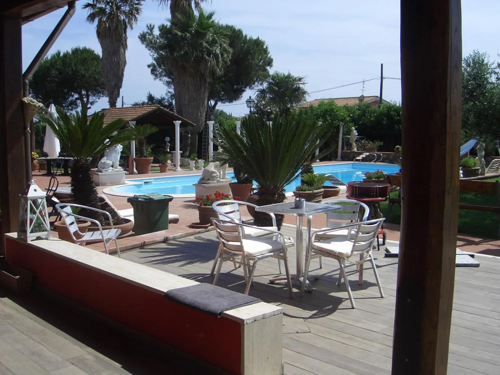 Garden view in L'oasi di Ambra