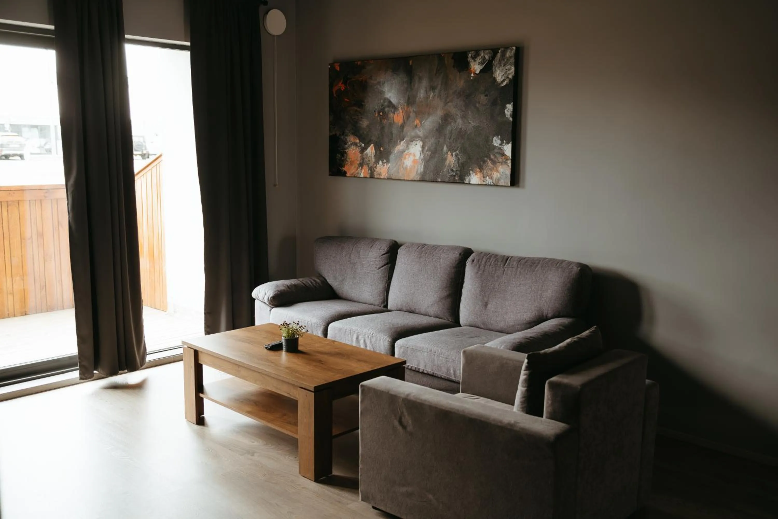 Living room in Vík Apartments
