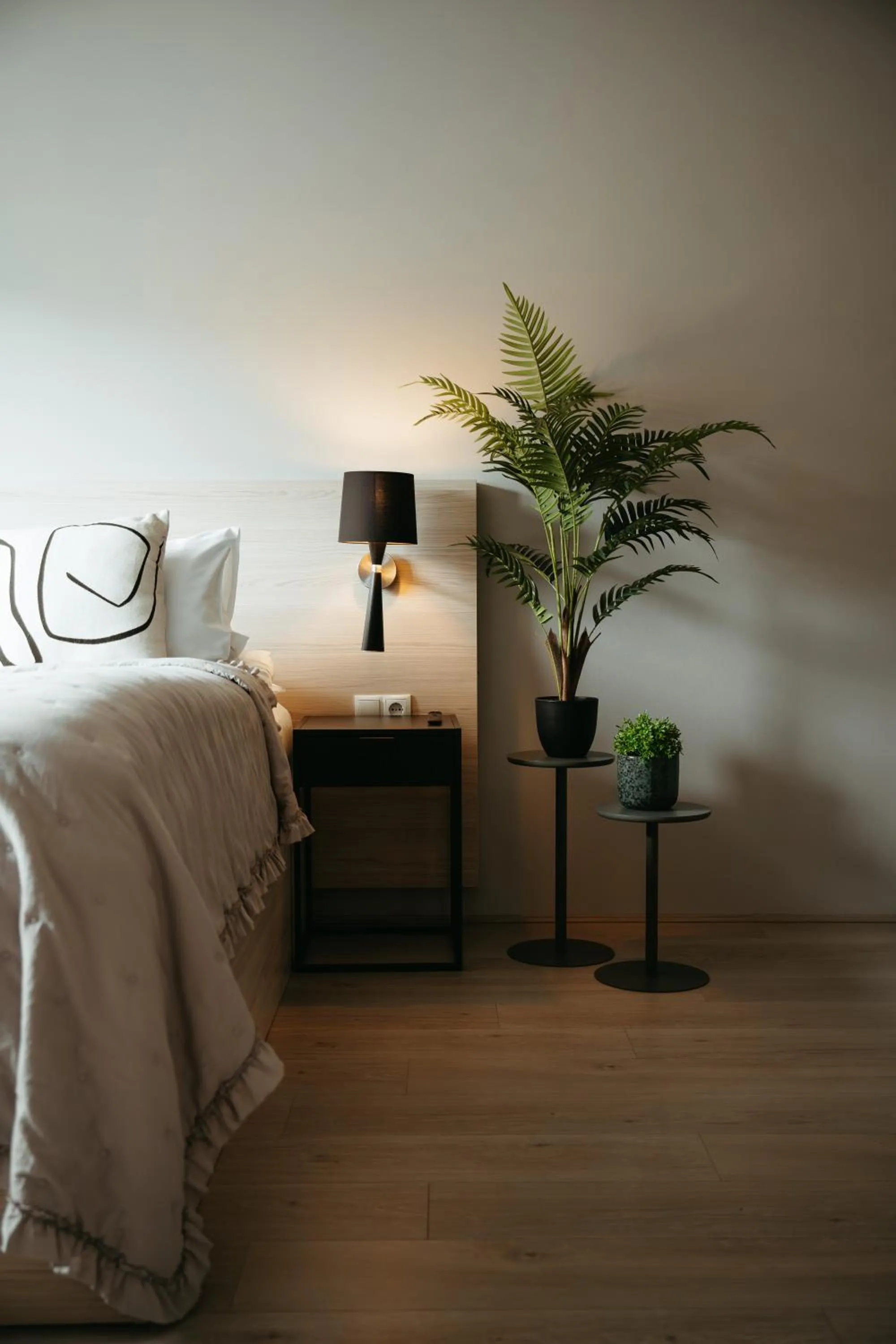 Bed in Vík Apartments