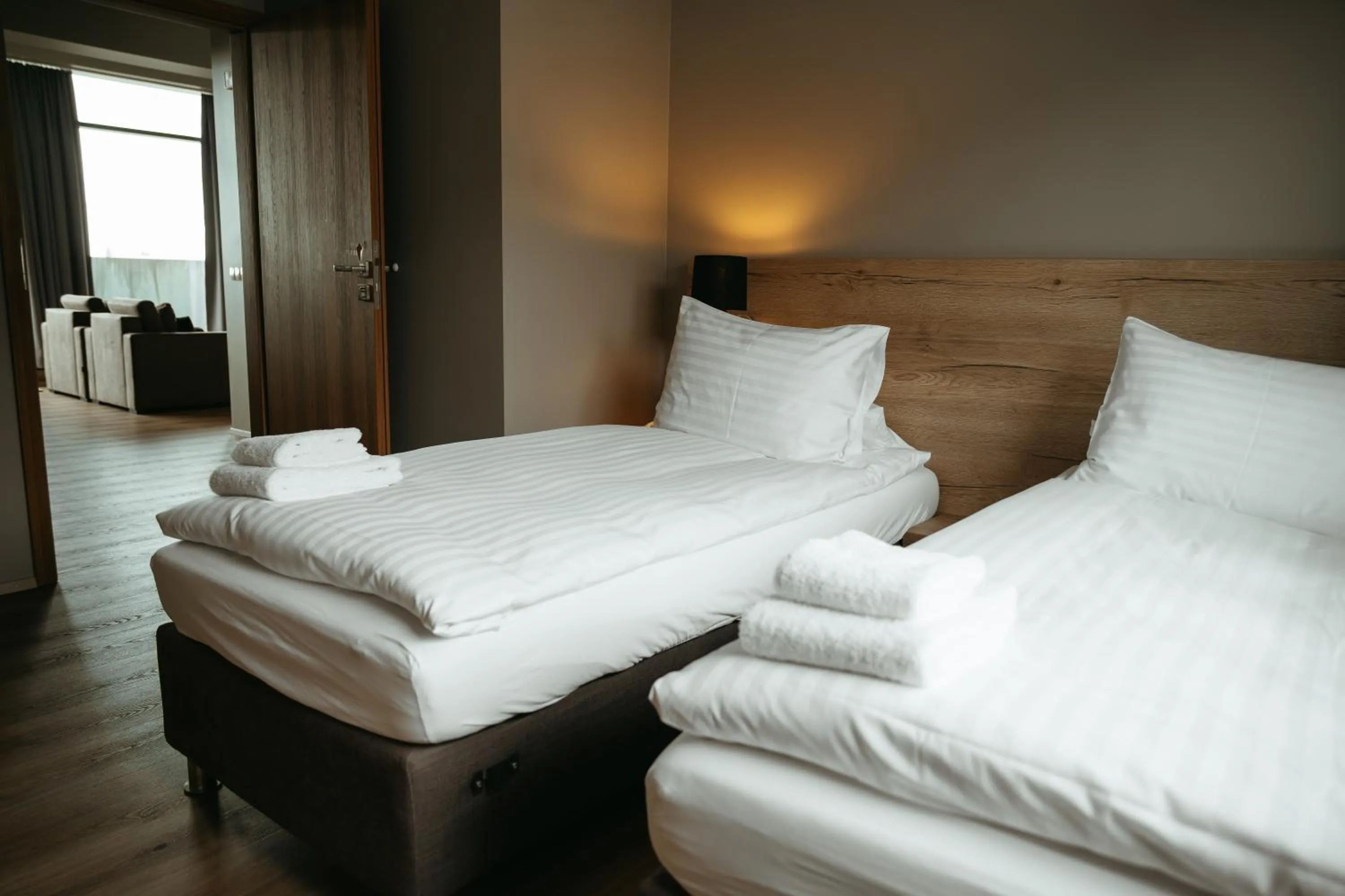 Bed in Vík Apartments