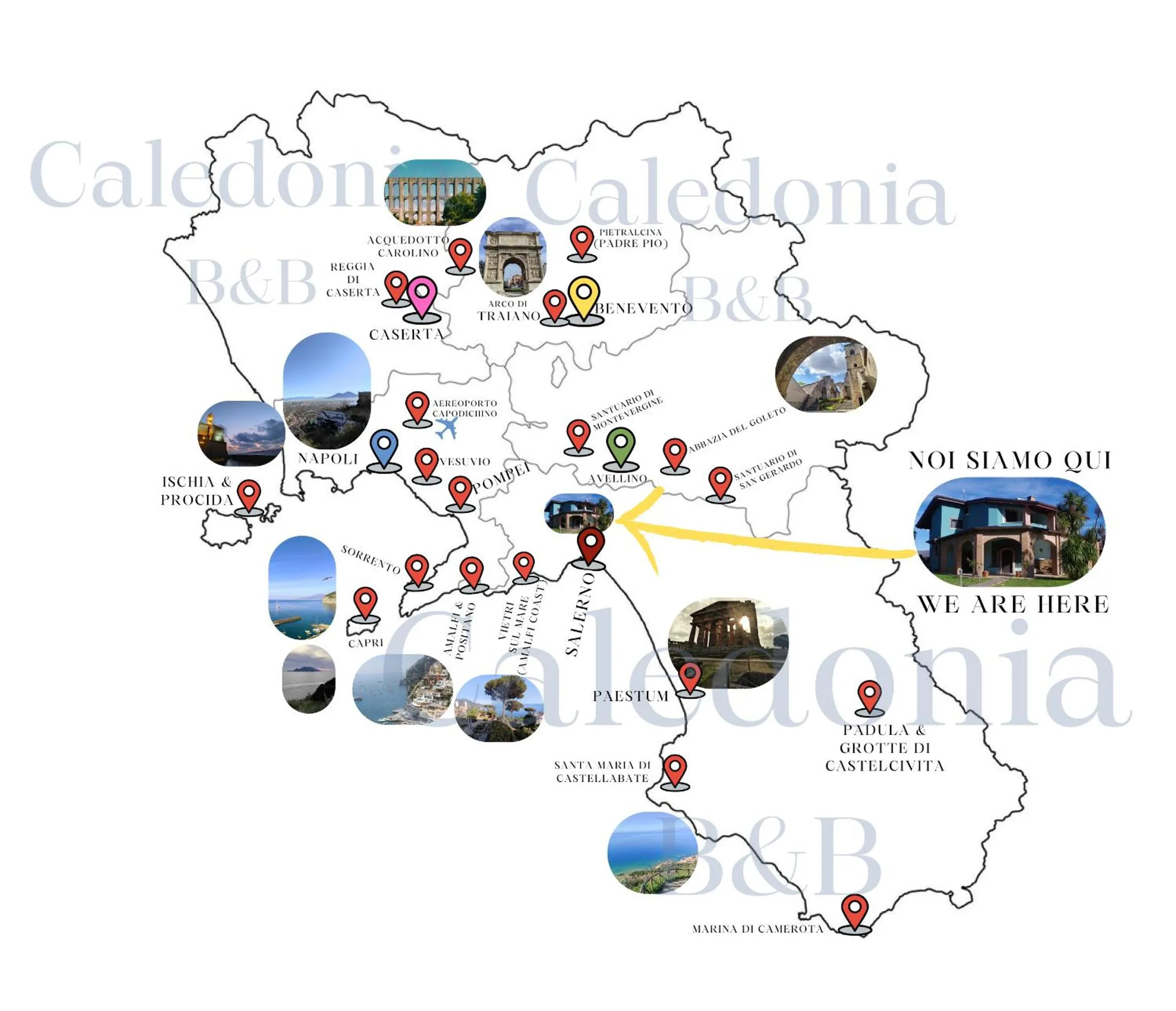 Text overlay in Caledonia B&B