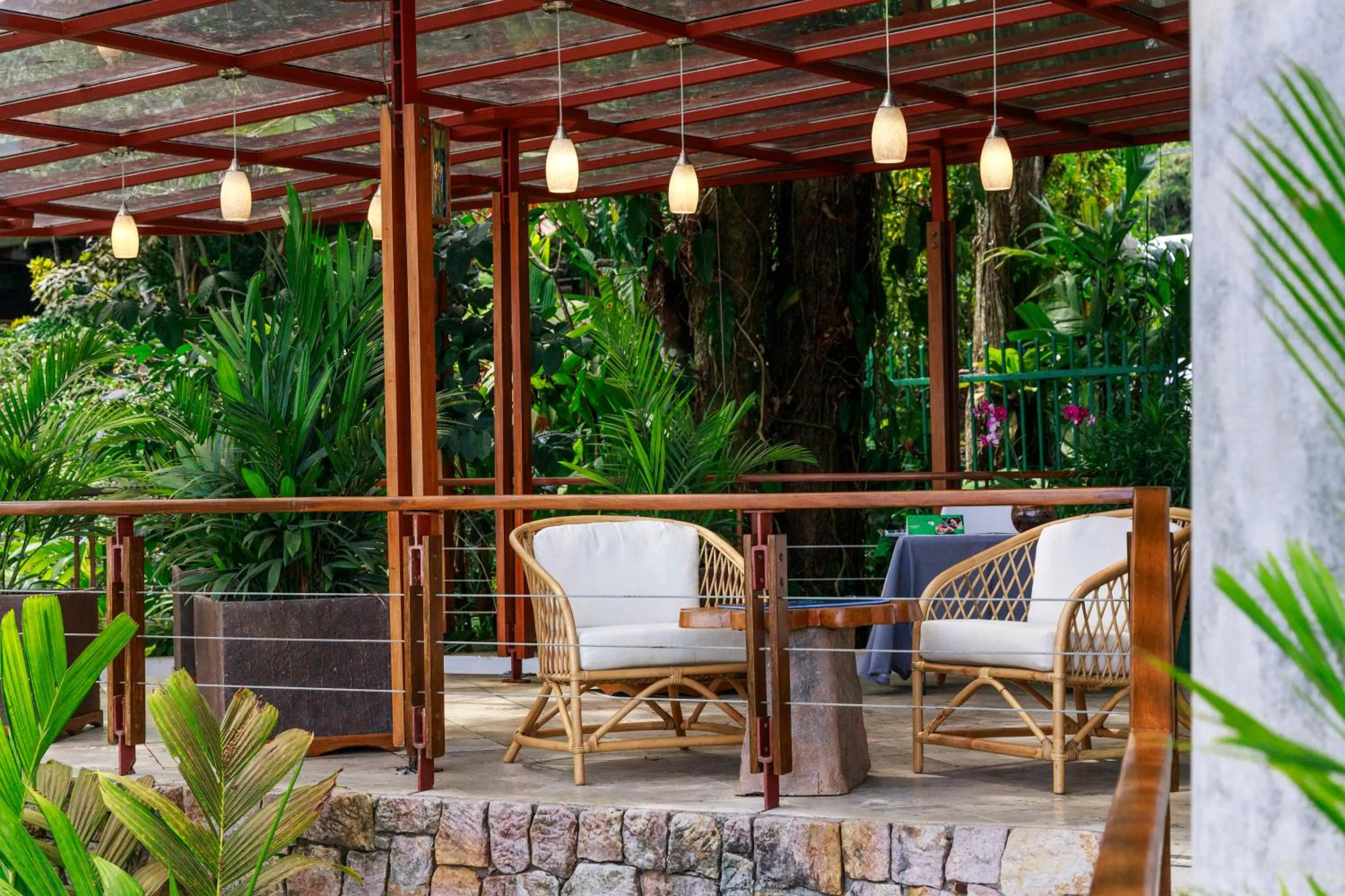 Patio in Si Como No Resort & Wildlife Refuge